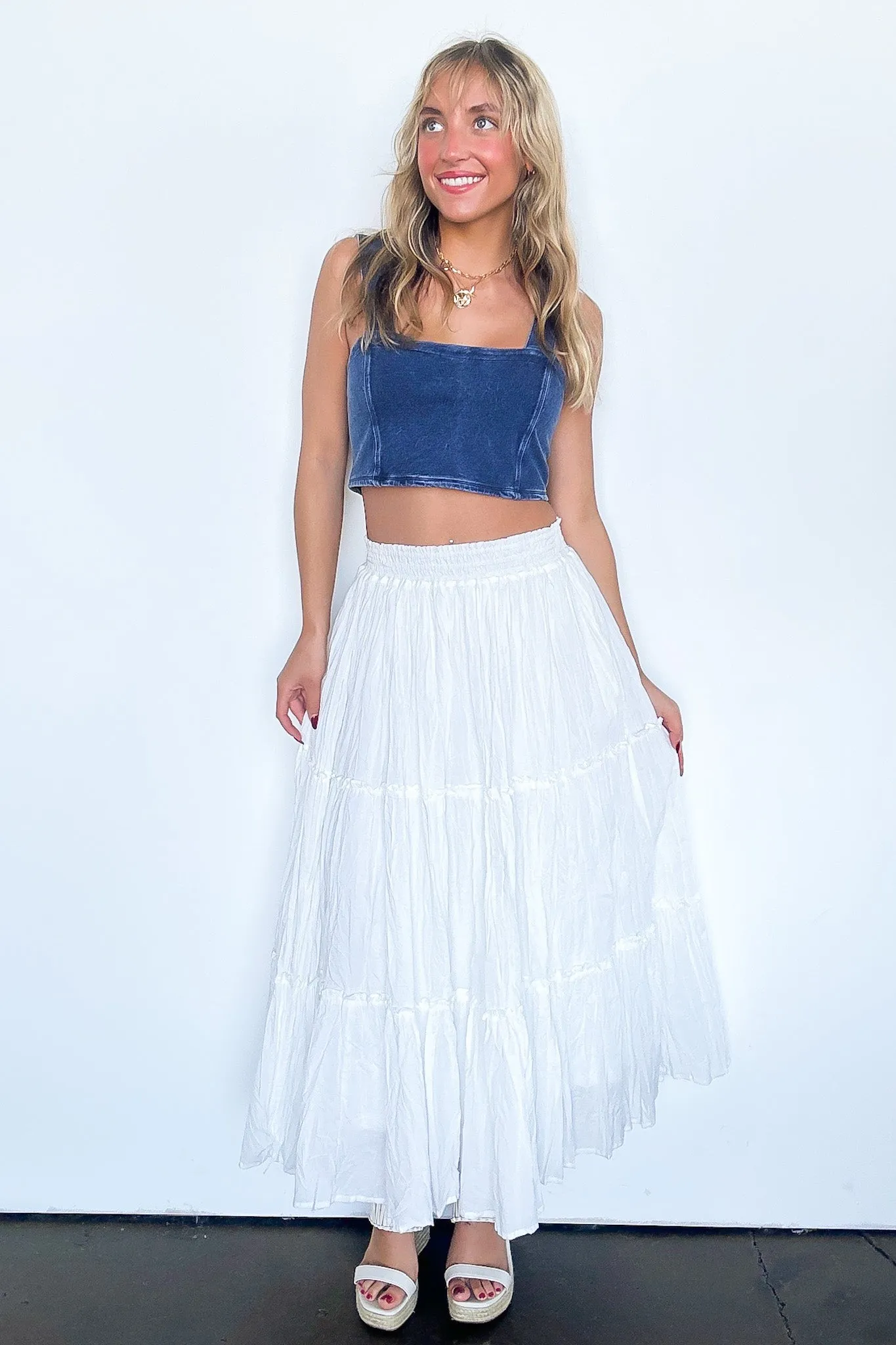 Flirtatious Crush Flowy Maxi Skirt