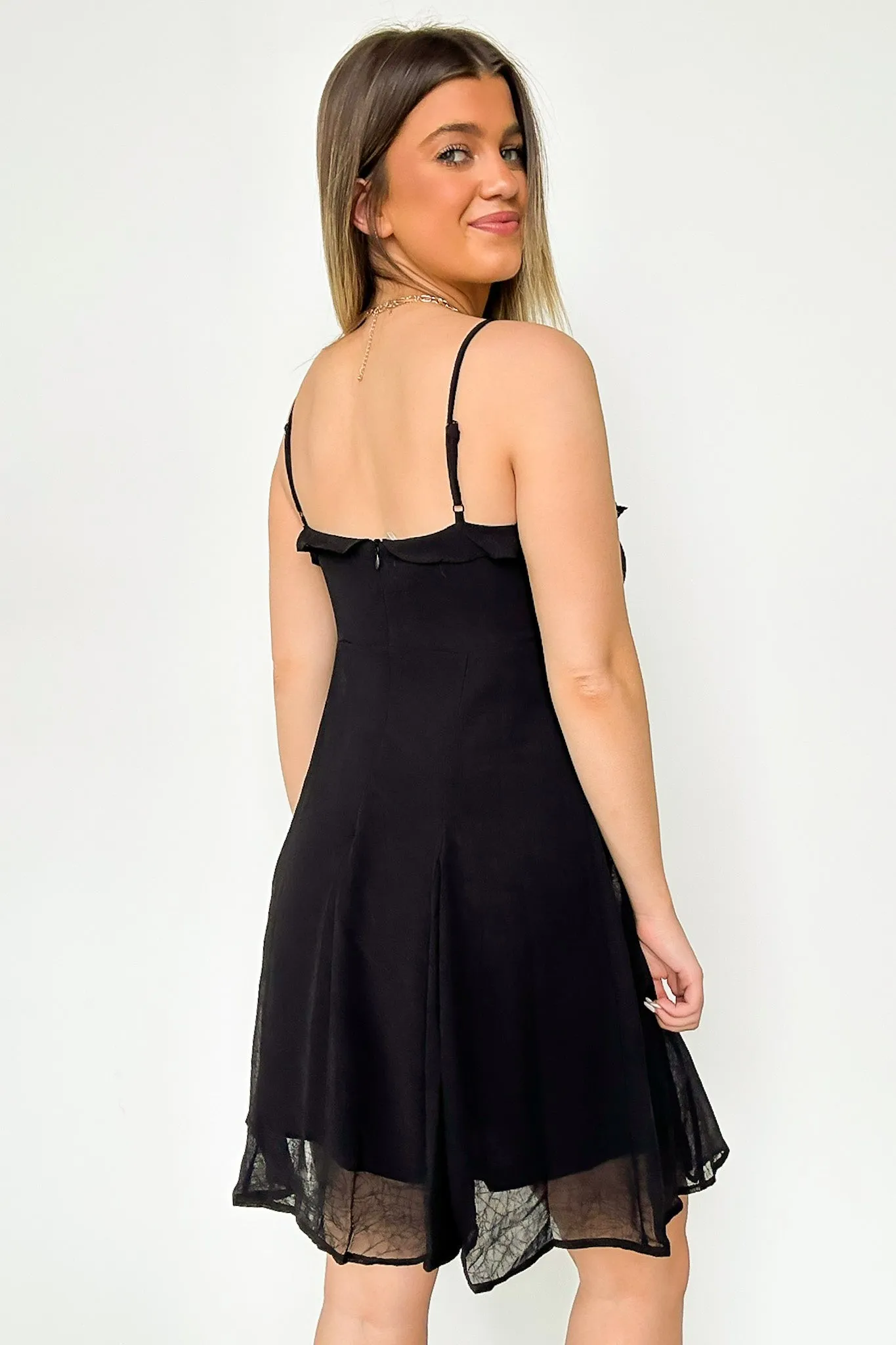 Flirtatious Match Ruffle Trim Dress - FINAL SALE