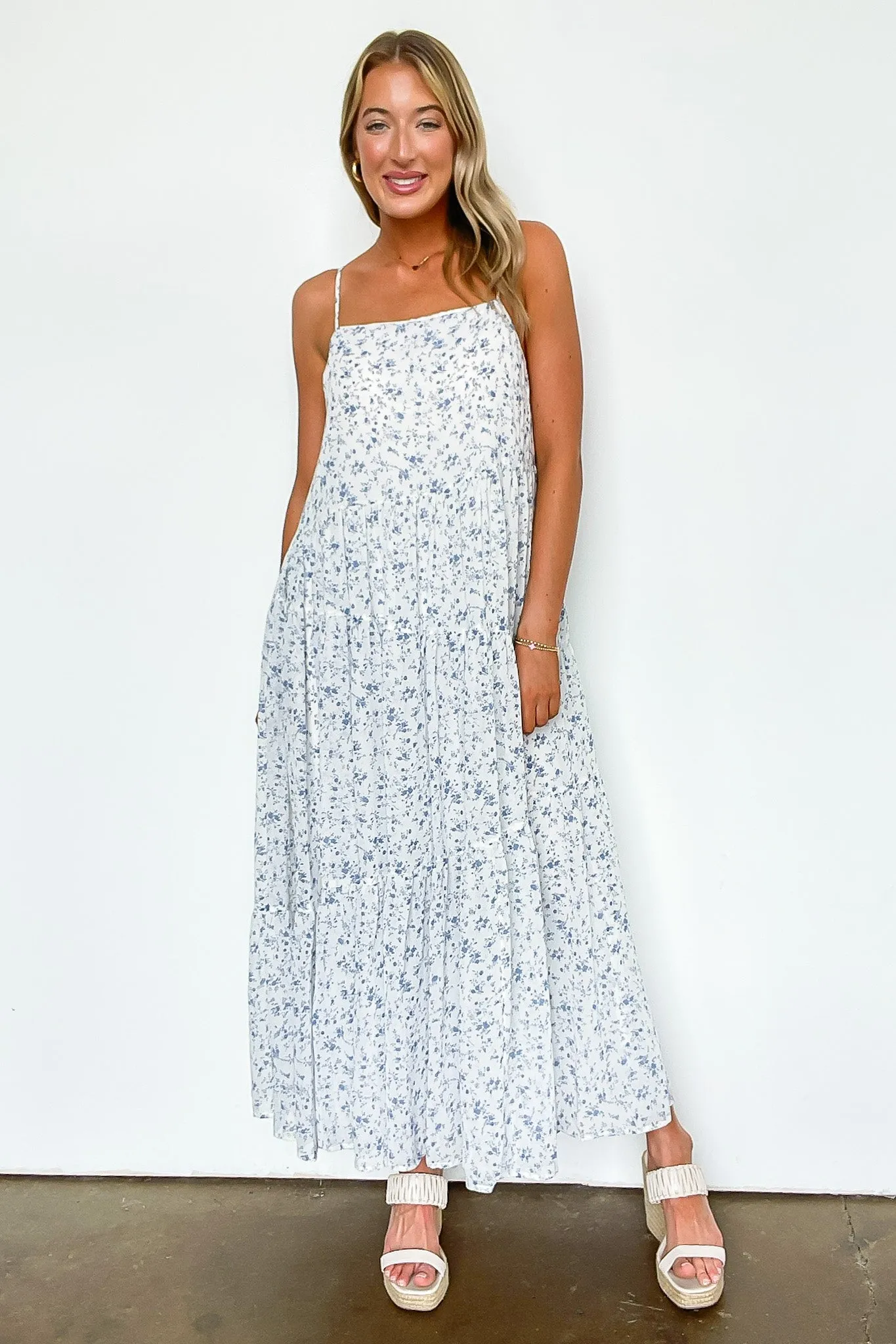 Flirtatious Poise Floral Dress