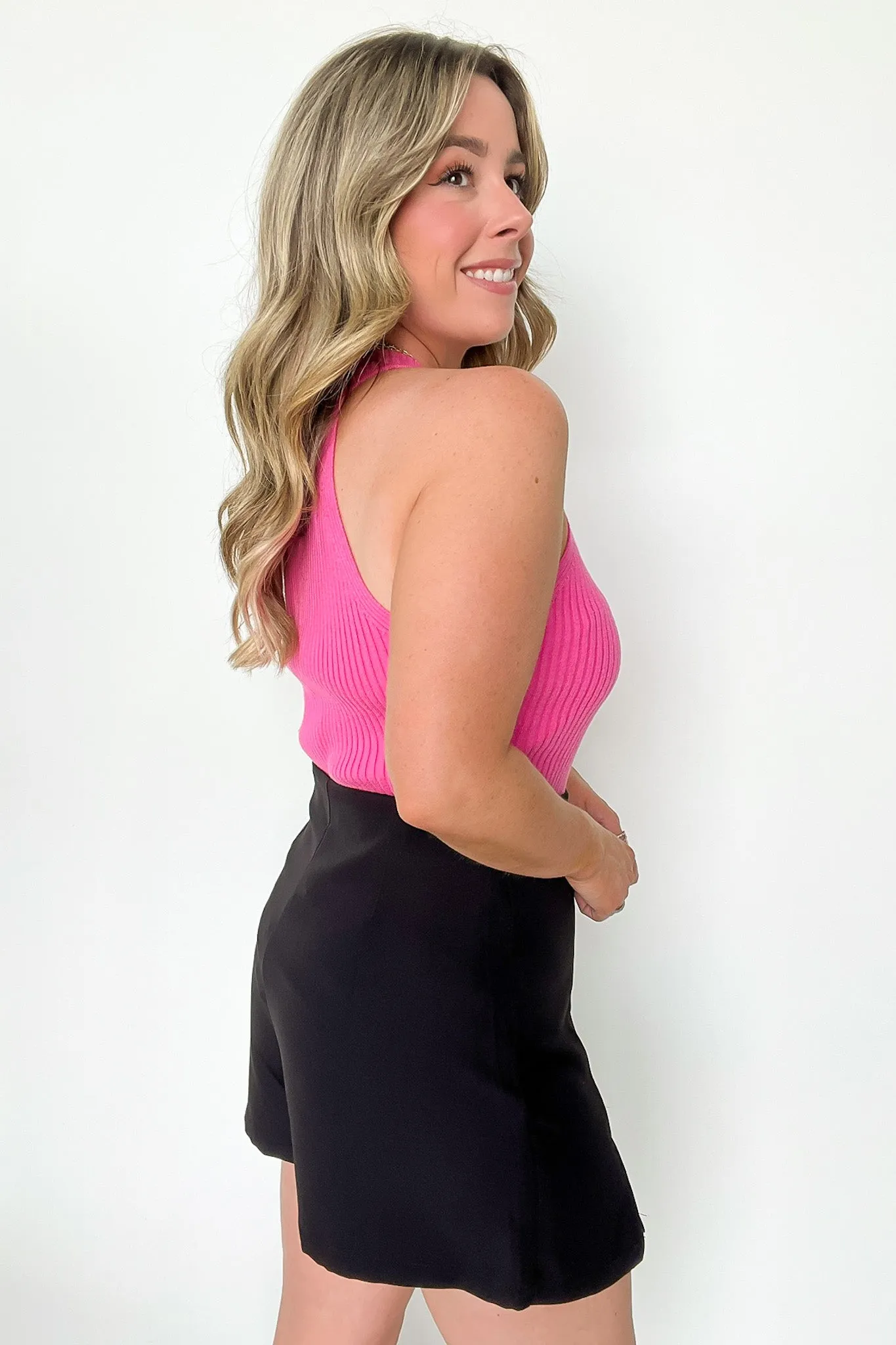 Flirty Finesse Side Slit Skort - FINAL SALE