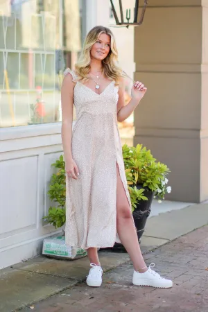 Floral Feelings Ruffle Midi Dress - FINAL SALE