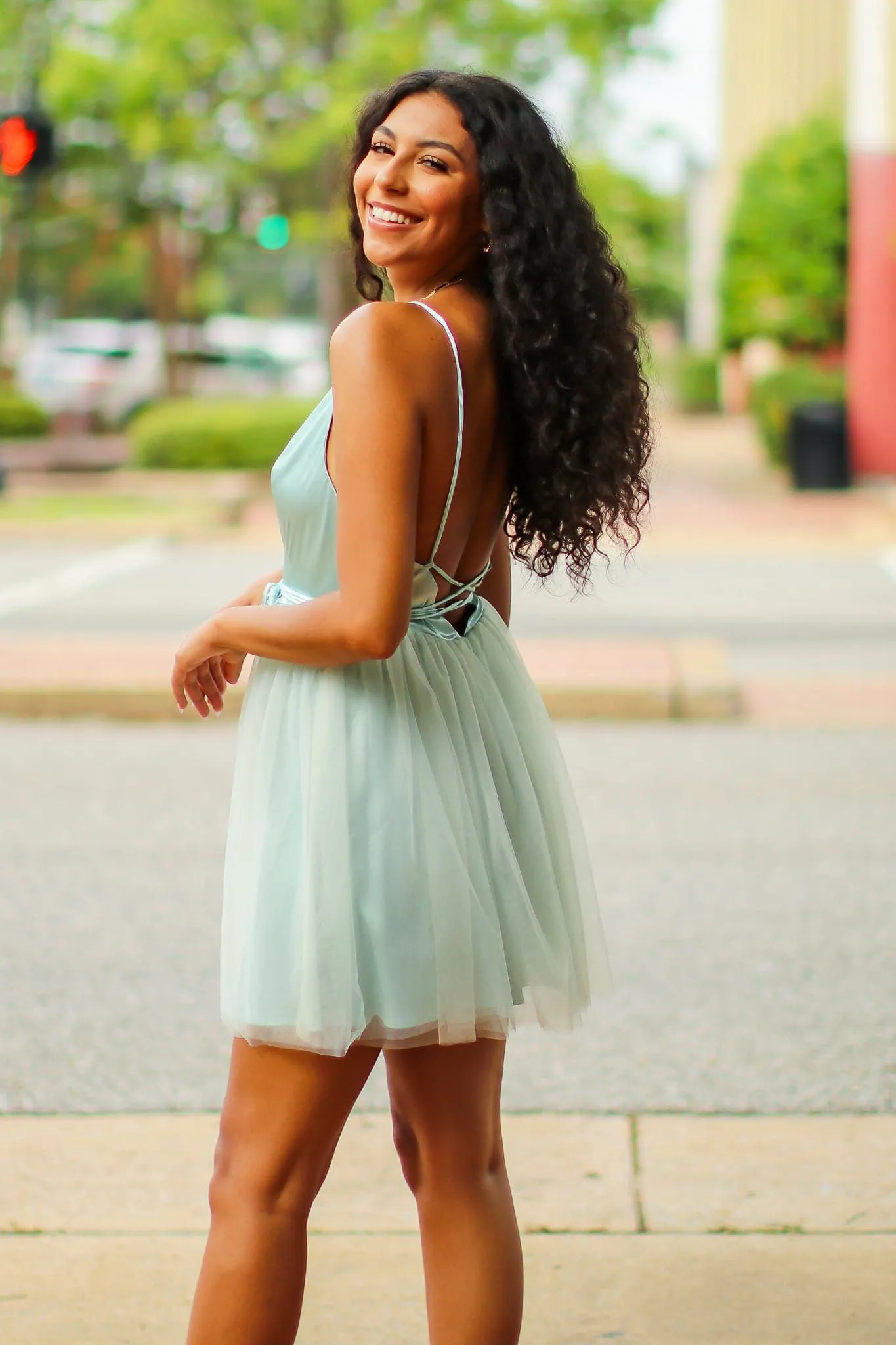 Forever Phenomenal V-Neck Tulle Dress - FINAL SALE