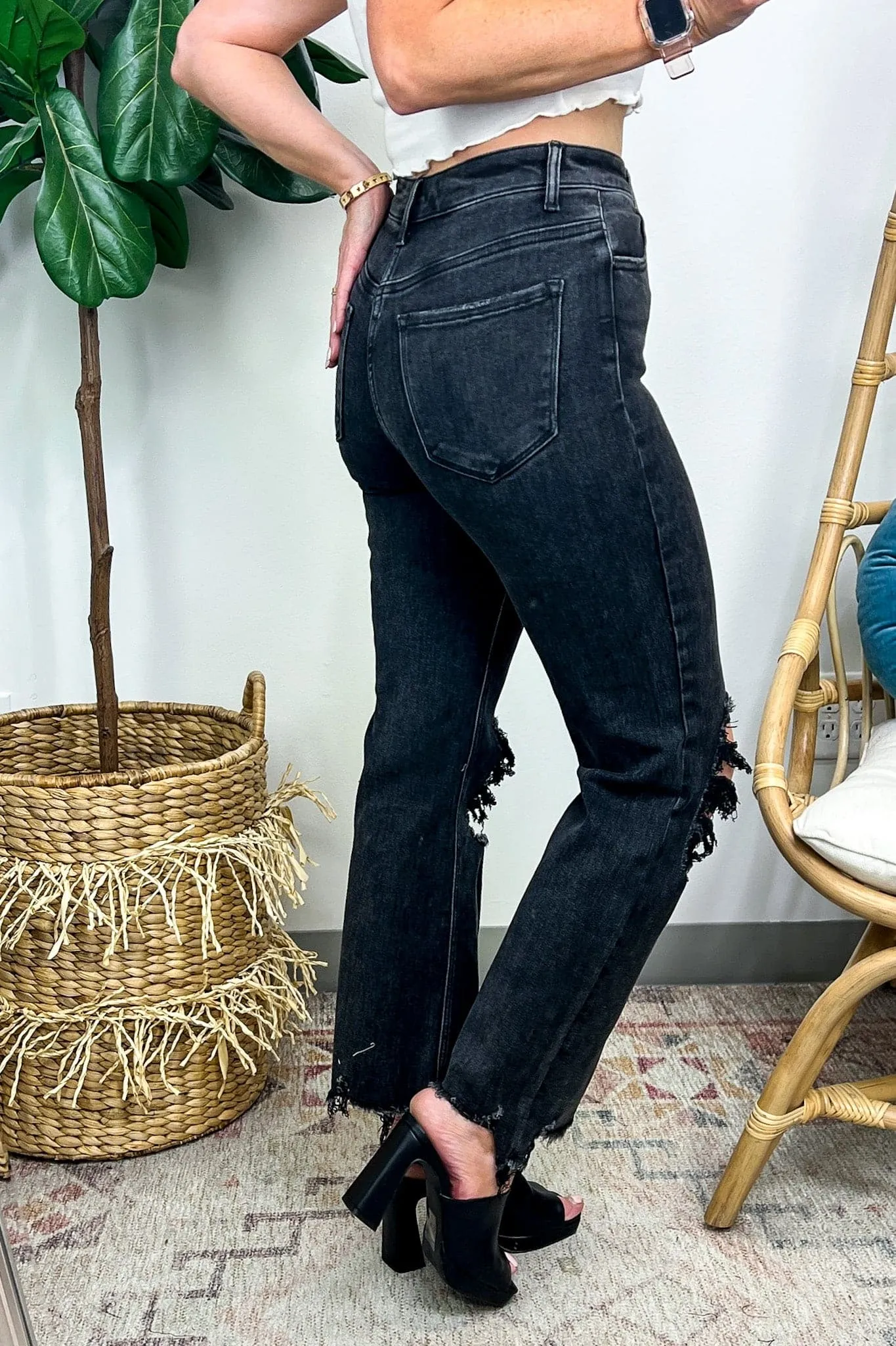 Francie High Rise Straight Crop Jeans - BACK IN STOCK