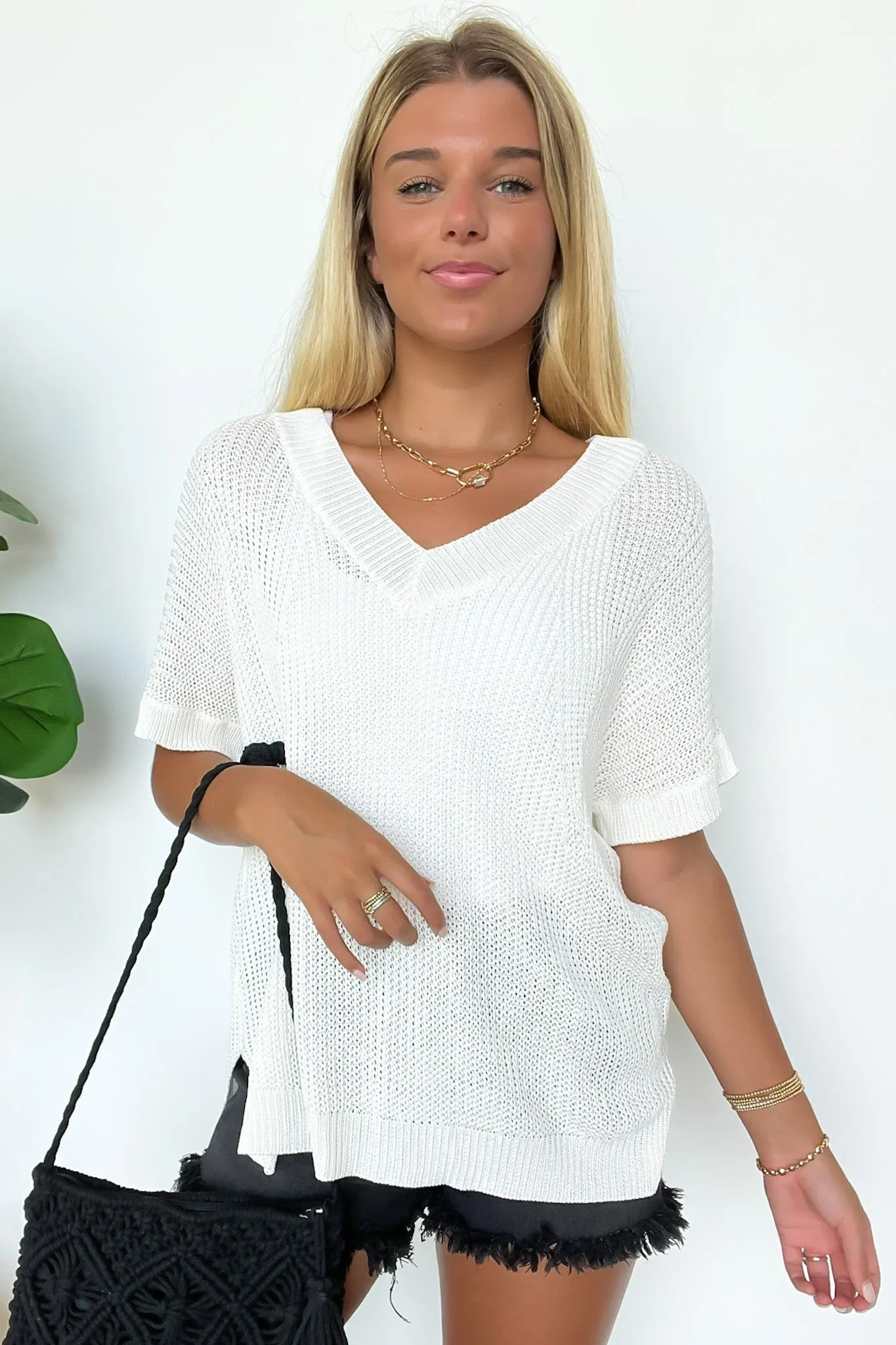 Free Fall Lightweight V-Neck Knit Top - BACK IN STOCK