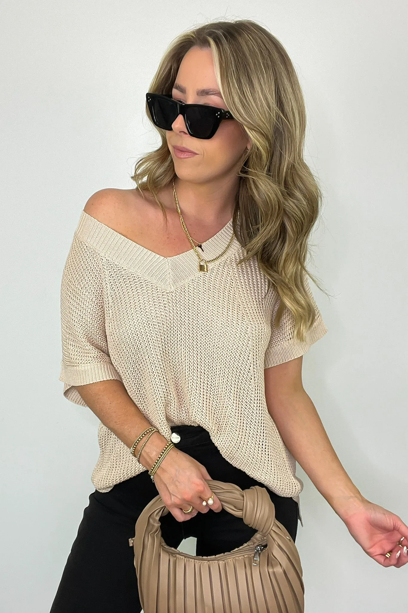 Free Fall Lightweight V-Neck Knit Top - BACK IN STOCK