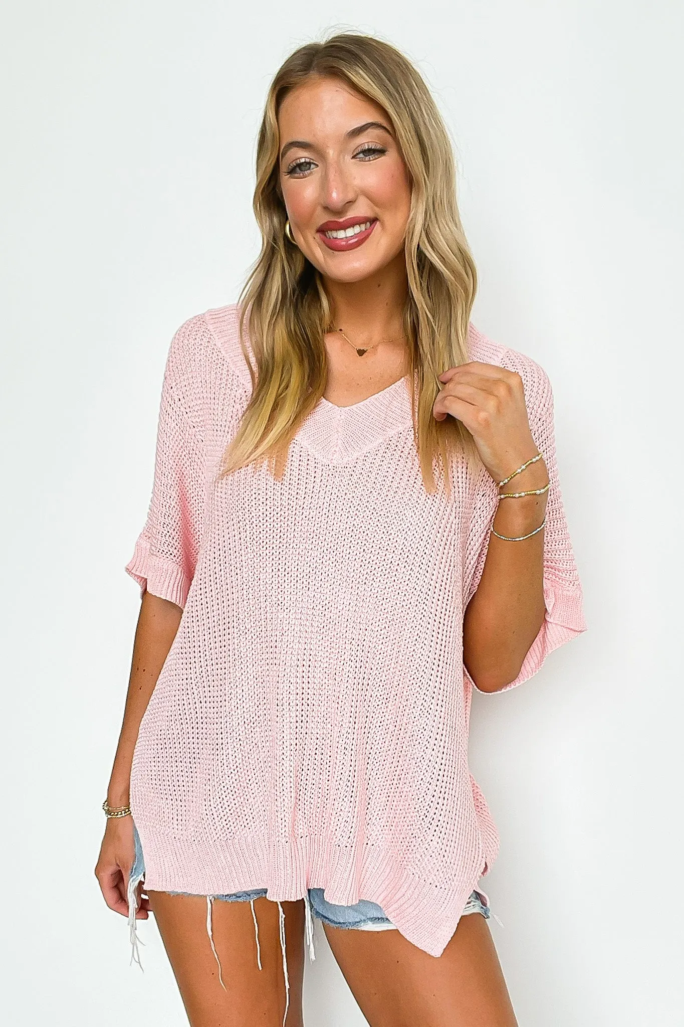 Free Fall Lightweight V-Neck Knit Top - BACK IN STOCK