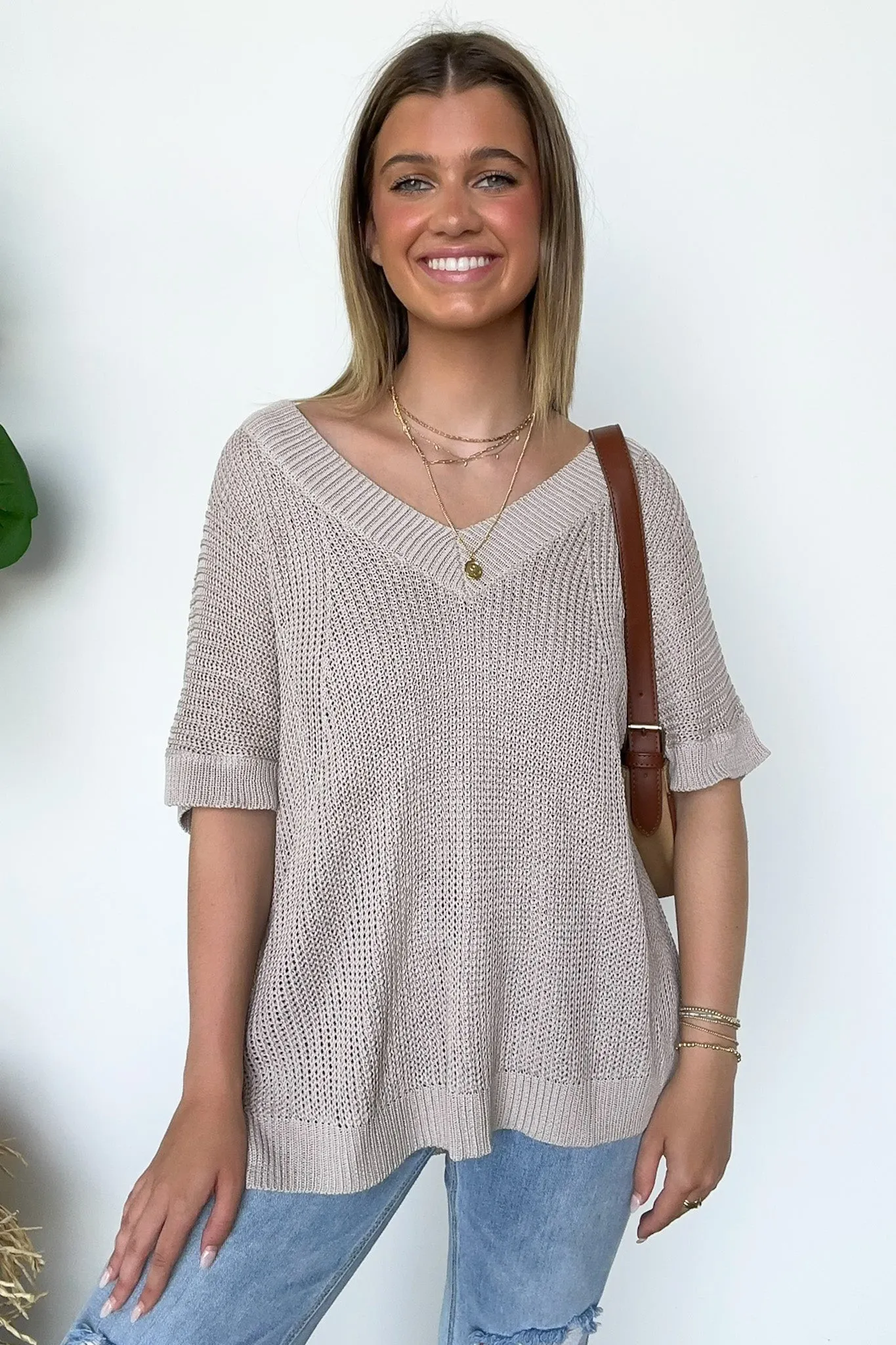 Free Fall Lightweight V-Neck Knit Top - BACK IN STOCK