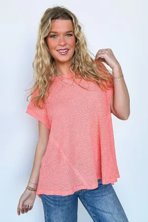 Free Flow Raw Edge Knit Top - BACK IN STOCK