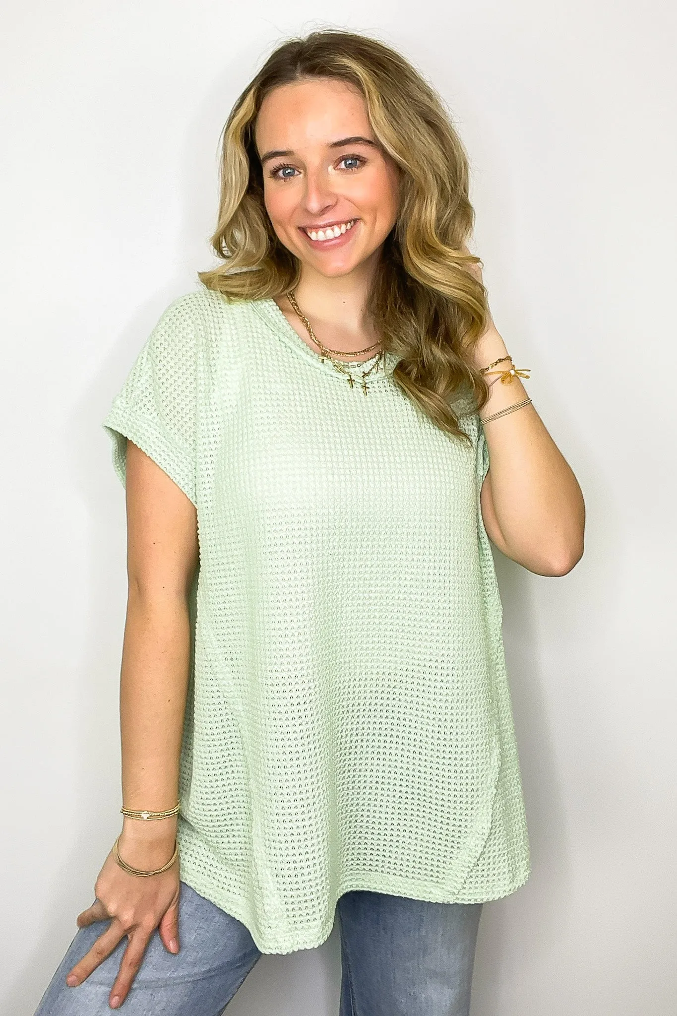 Free Flow Raw Edge Knit Top - BACK IN STOCK