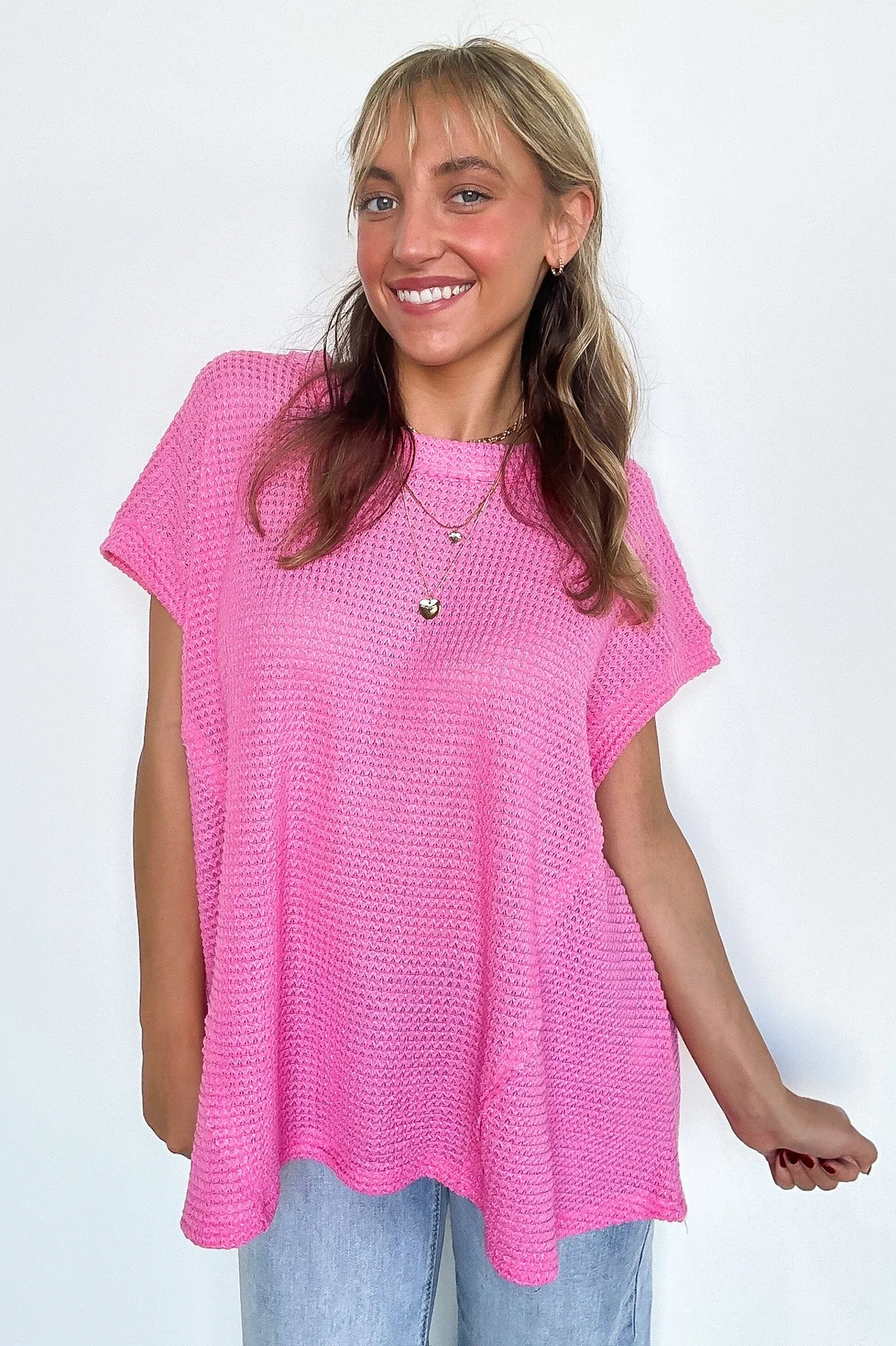 Free Flow Raw Edge Knit Top - BACK IN STOCK