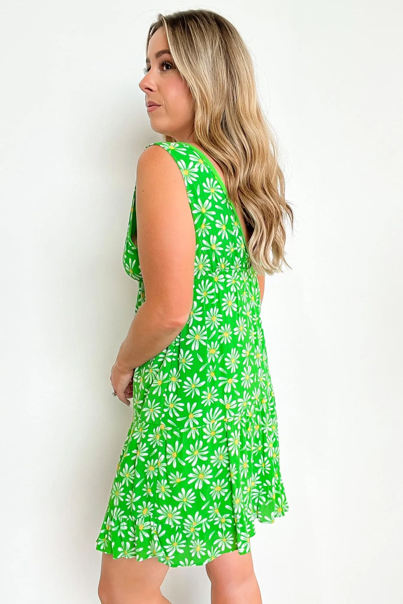Fresh Blooms Floral V-Neck Dress - FINAL SALE