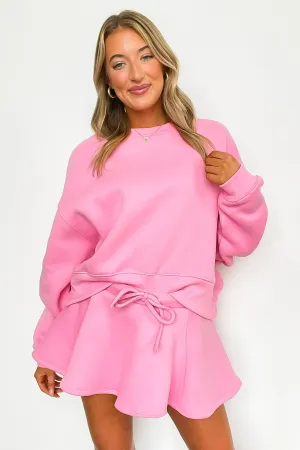 Gabbie Knit Drawstring Waistband Flare Skort