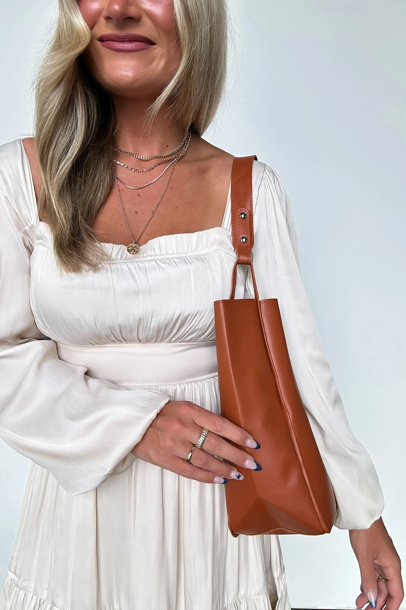 Gabriella Vegan Leather Shoulder Bag