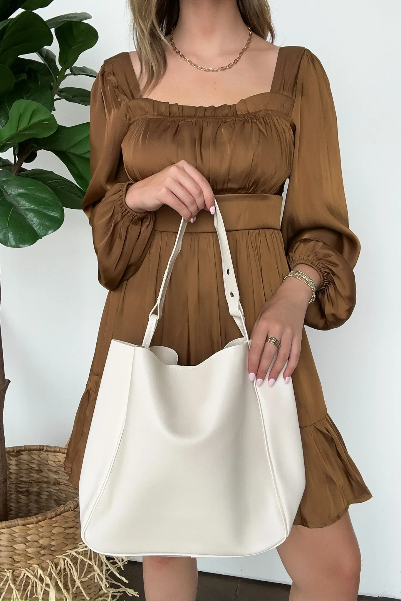 Gabriella Vegan Leather Shoulder Bag