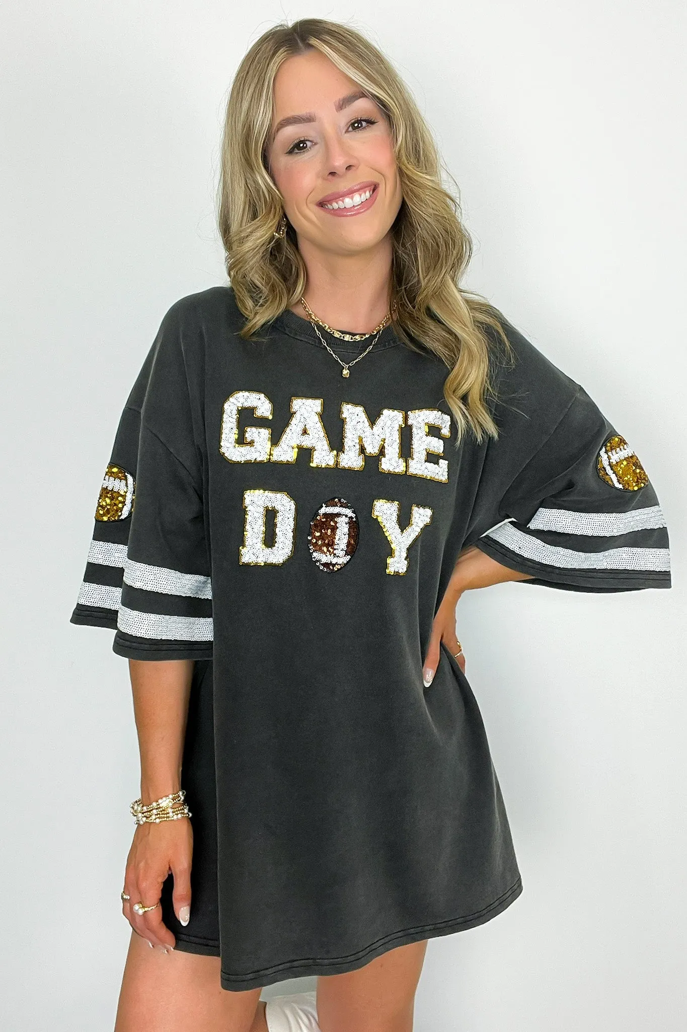 Game Day Varsity T-Shirt Dress