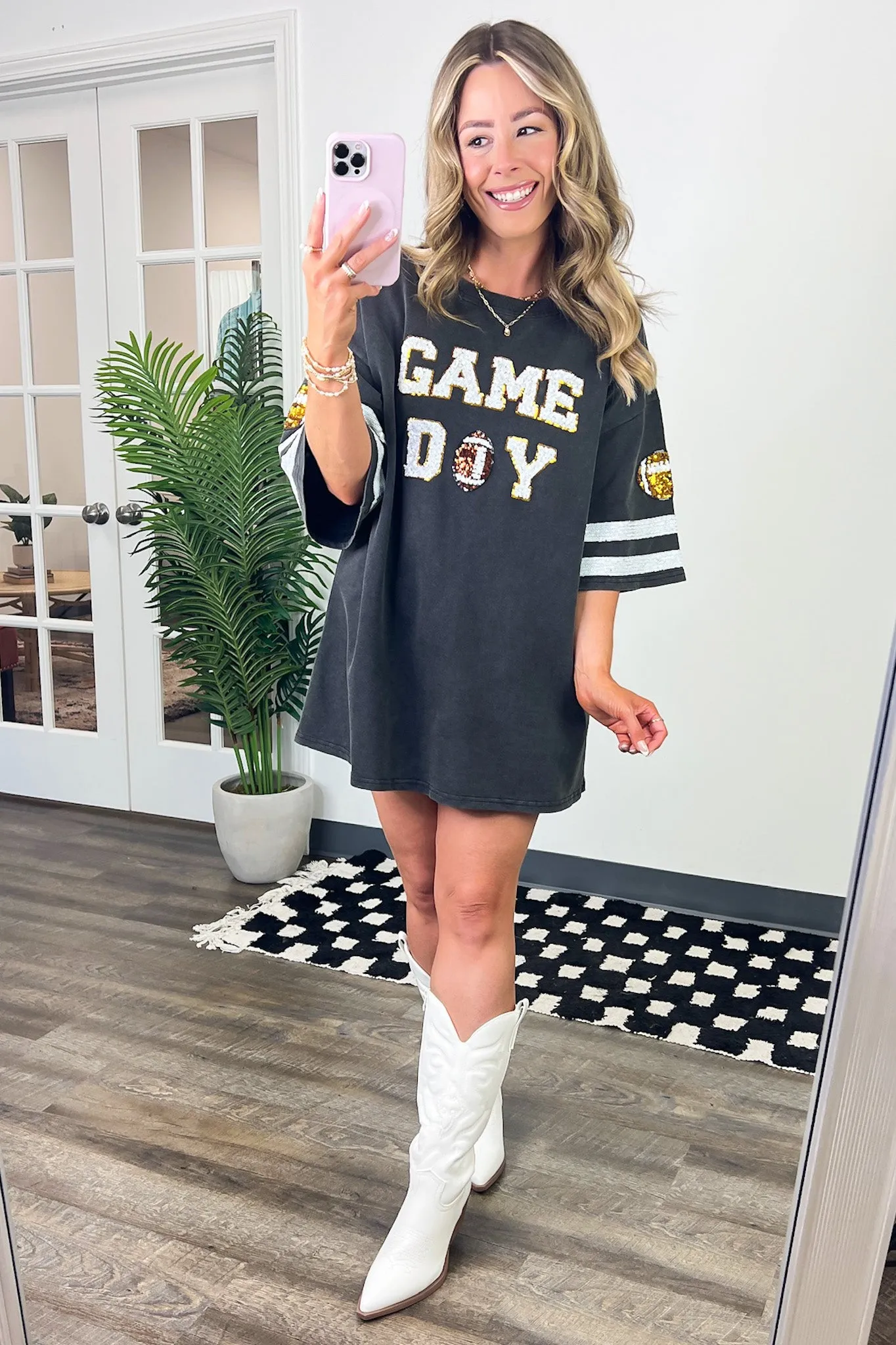 Game Day Varsity T-Shirt Dress