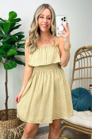 Glowing Days Floral Ruffle Flounce Dress - FINAL SALE