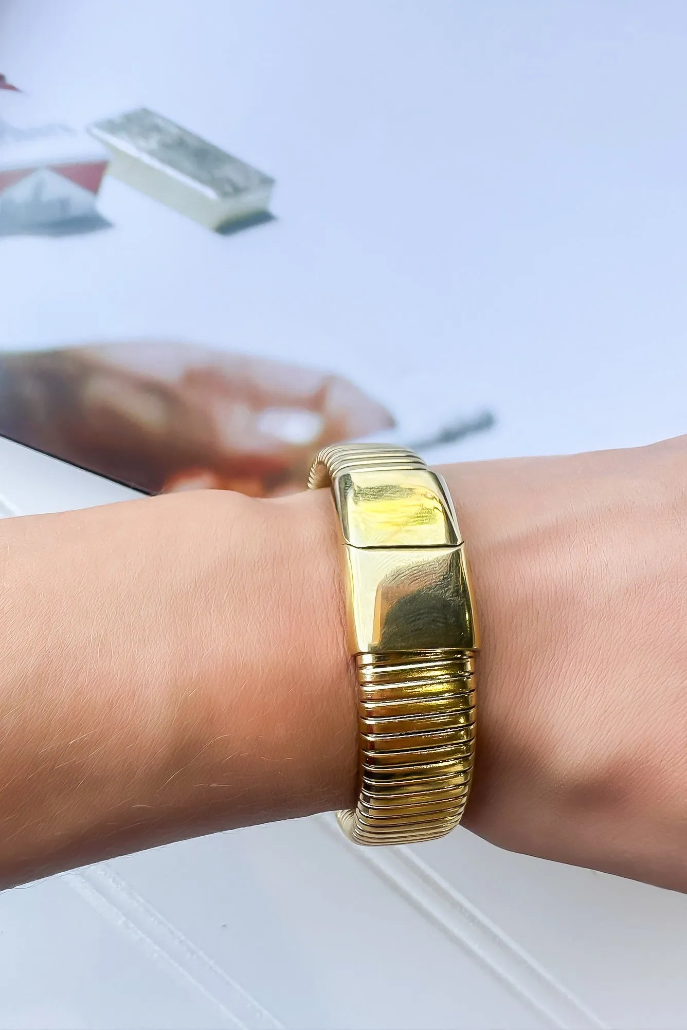 Gold Band Bracelet