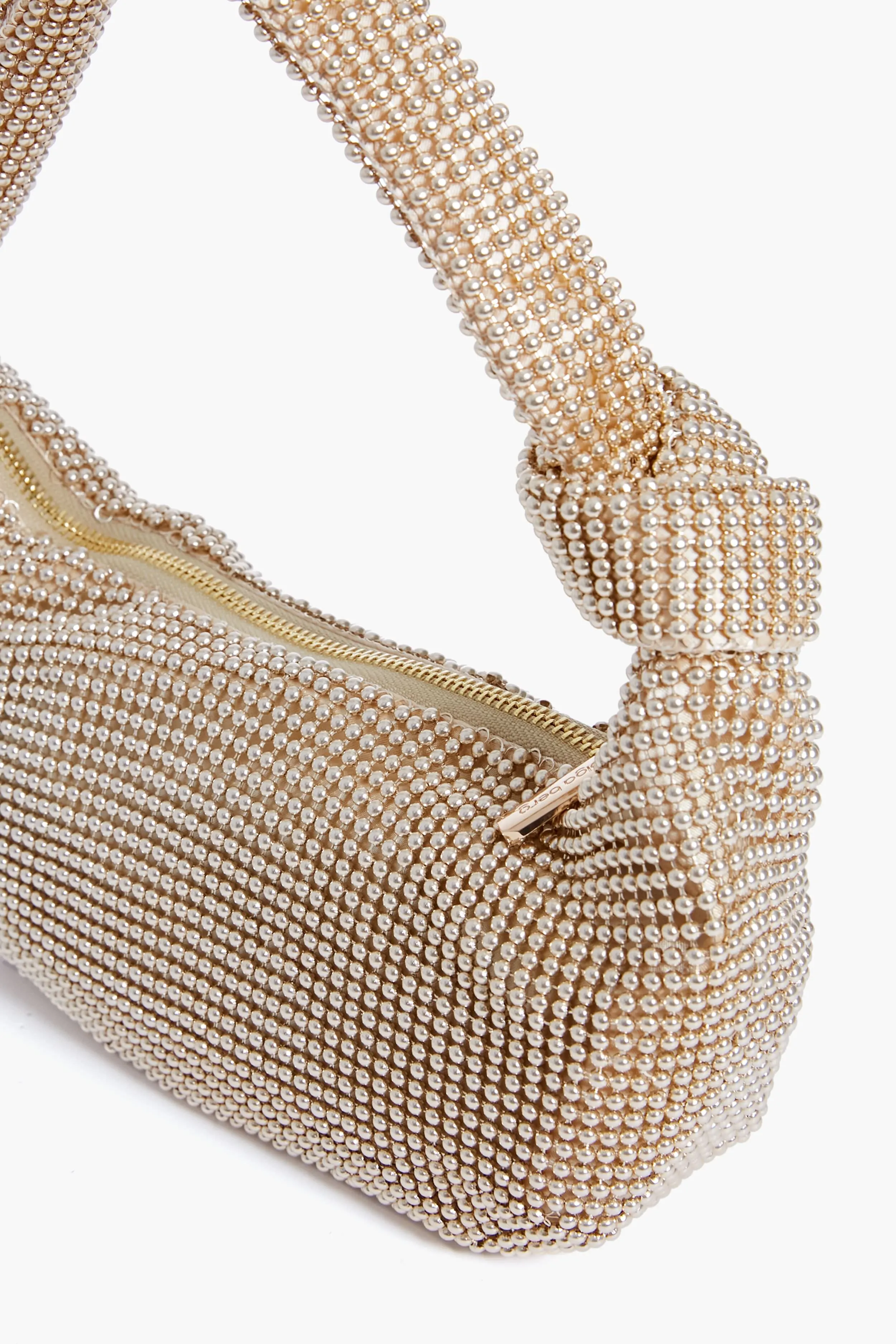 Gold Franka Ball Mesh Shoulder Bag