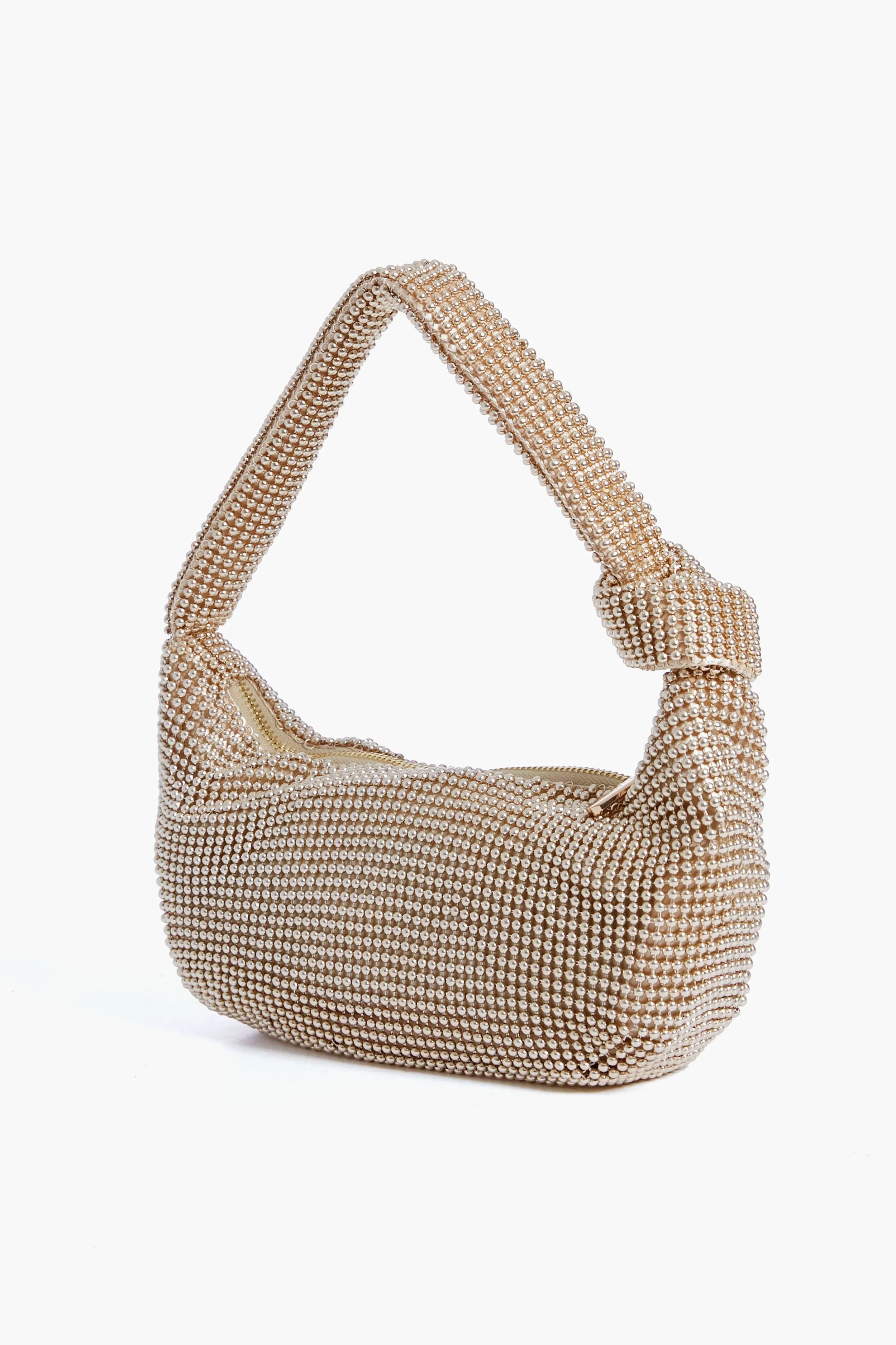 Gold Franka Ball Mesh Shoulder Bag