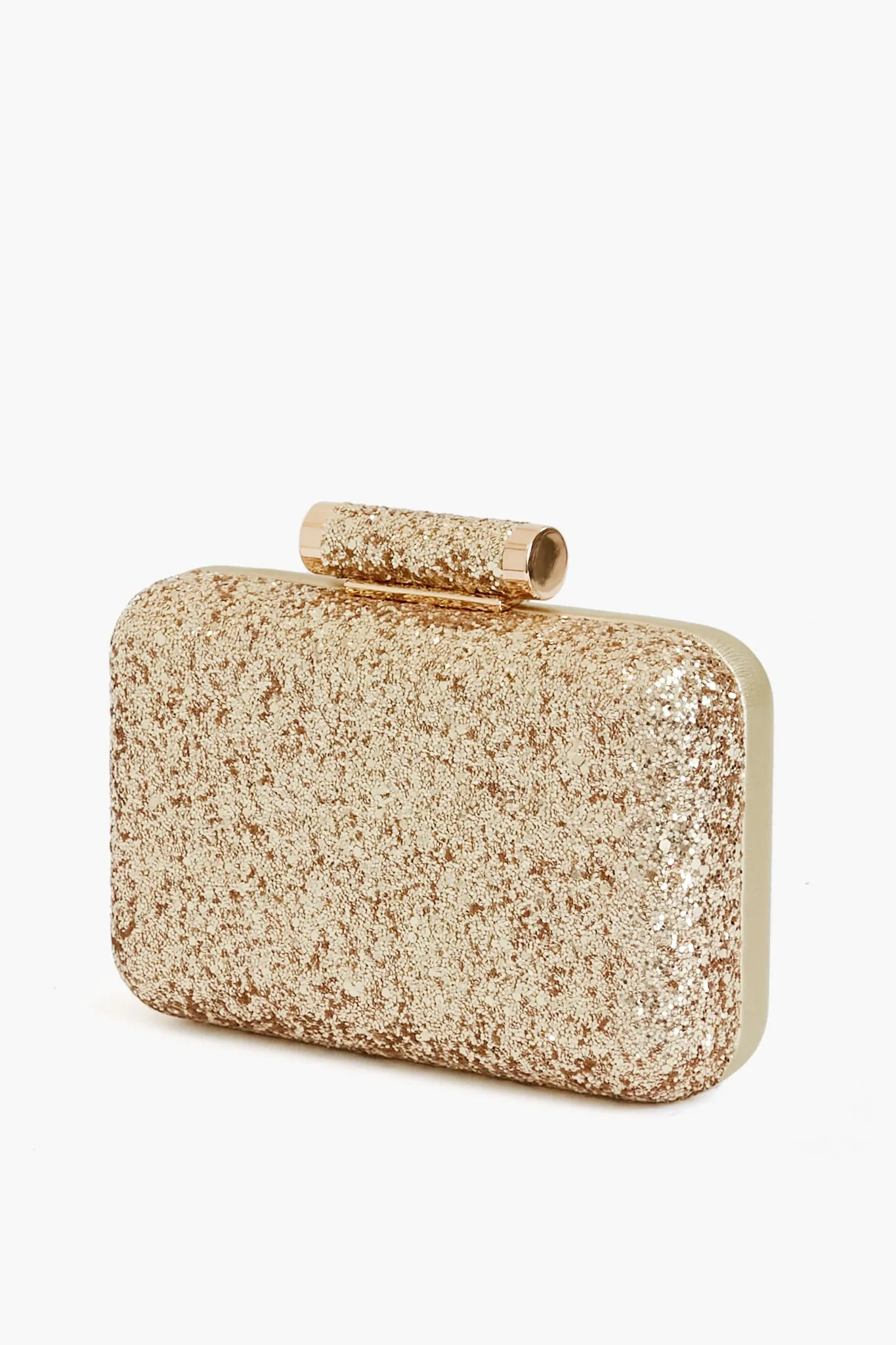 Gold Rosie Glitter Clutch