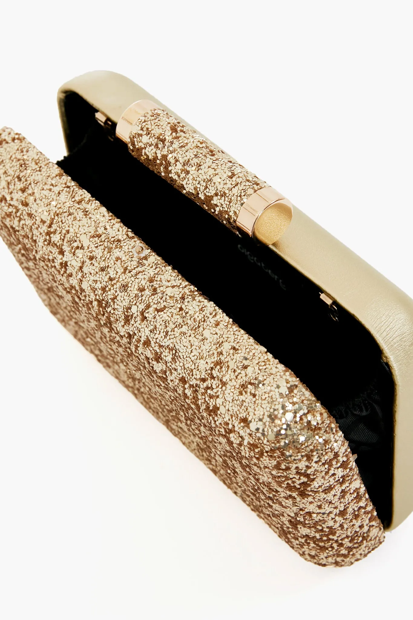 Gold Rosie Glitter Clutch