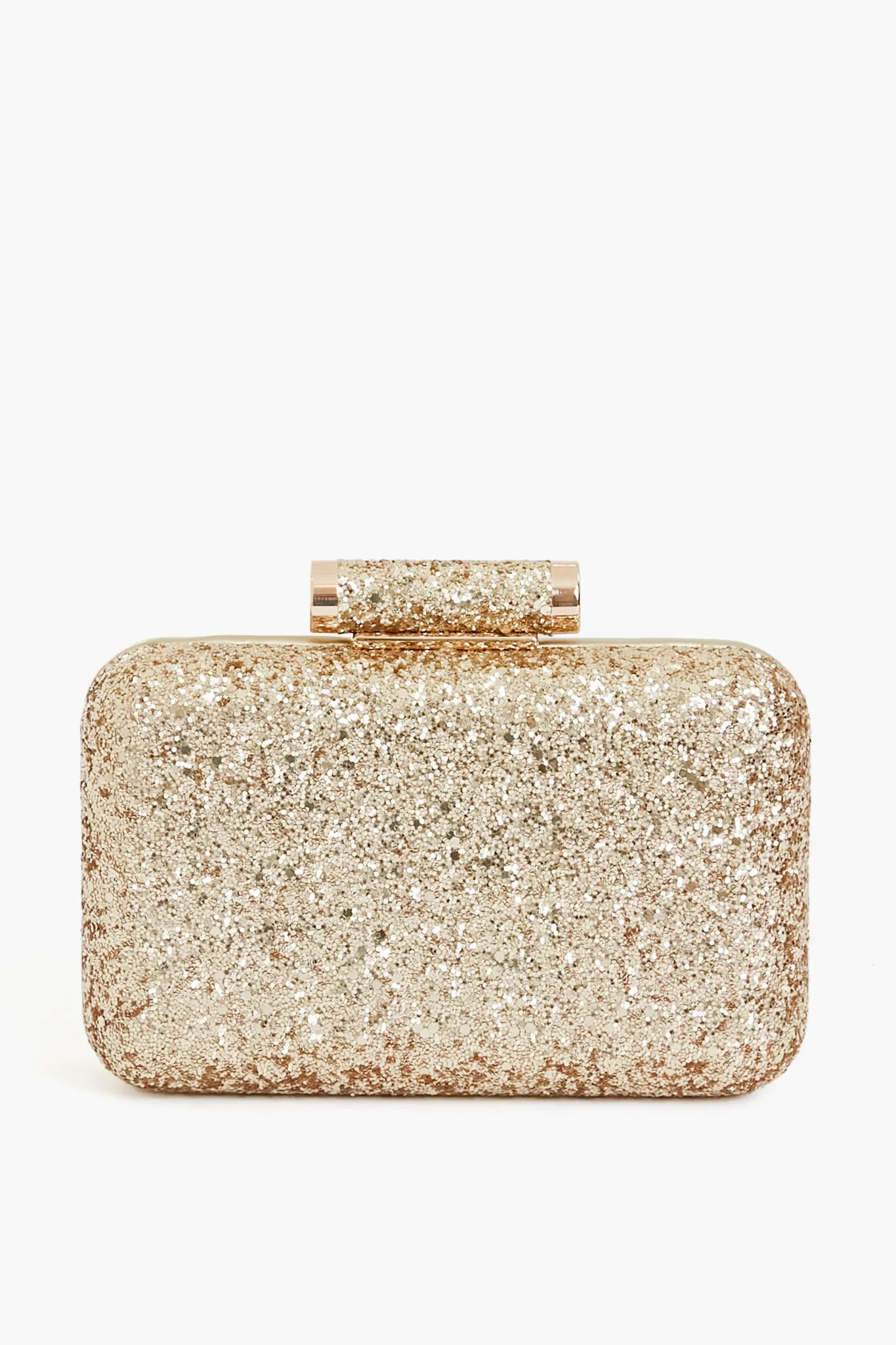 Gold Rosie Glitter Clutch
