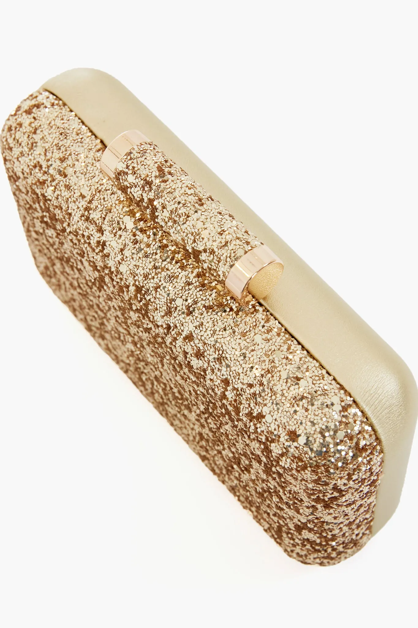 Gold Rosie Glitter Clutch