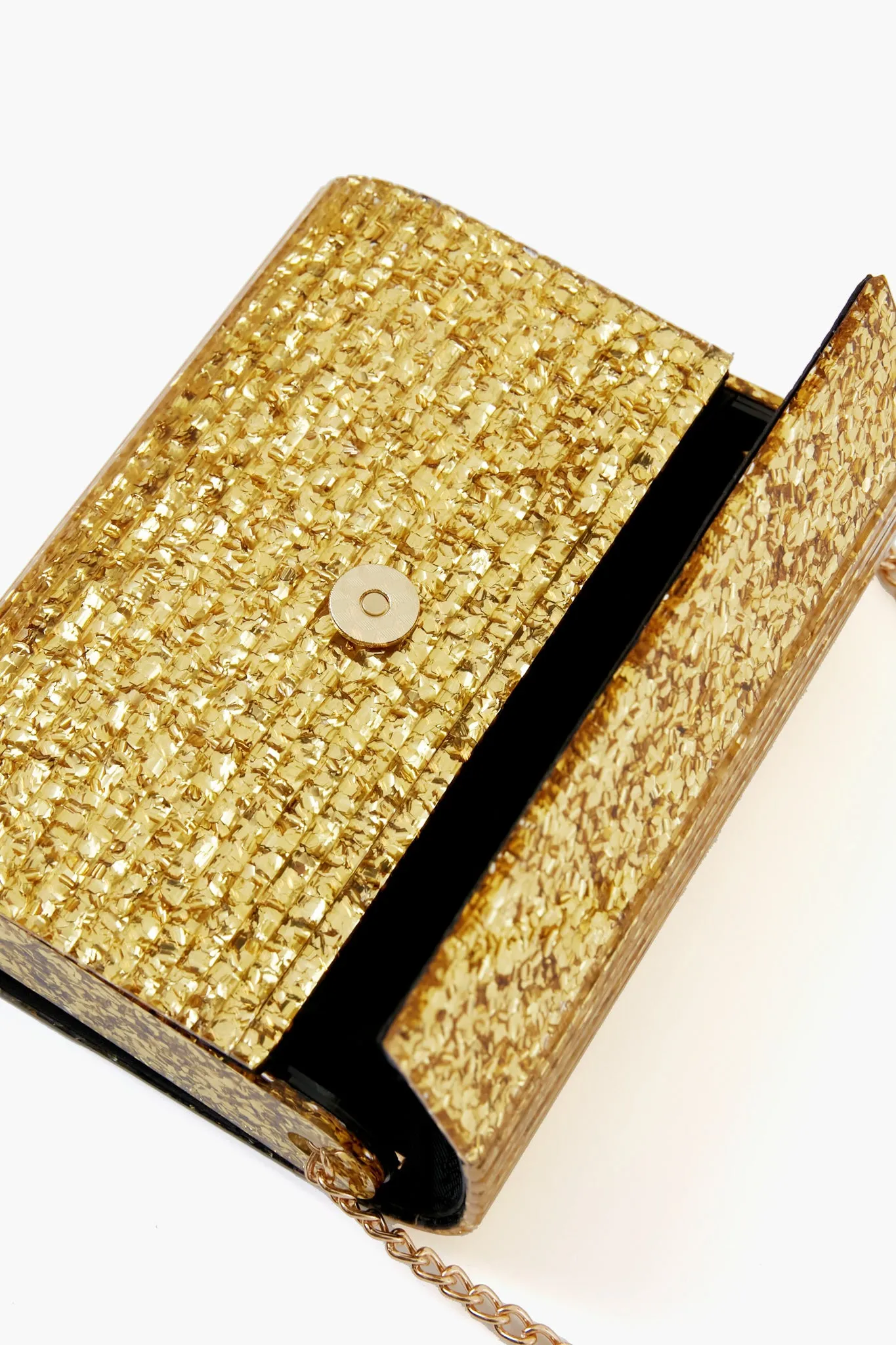 Gold Stacer Acrylic Clutch