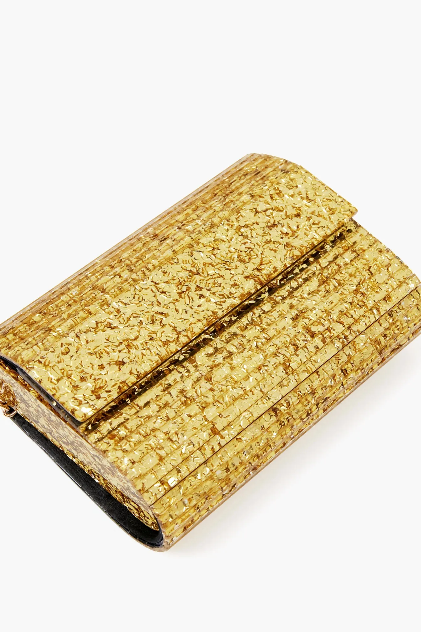 Gold Stacer Acrylic Clutch