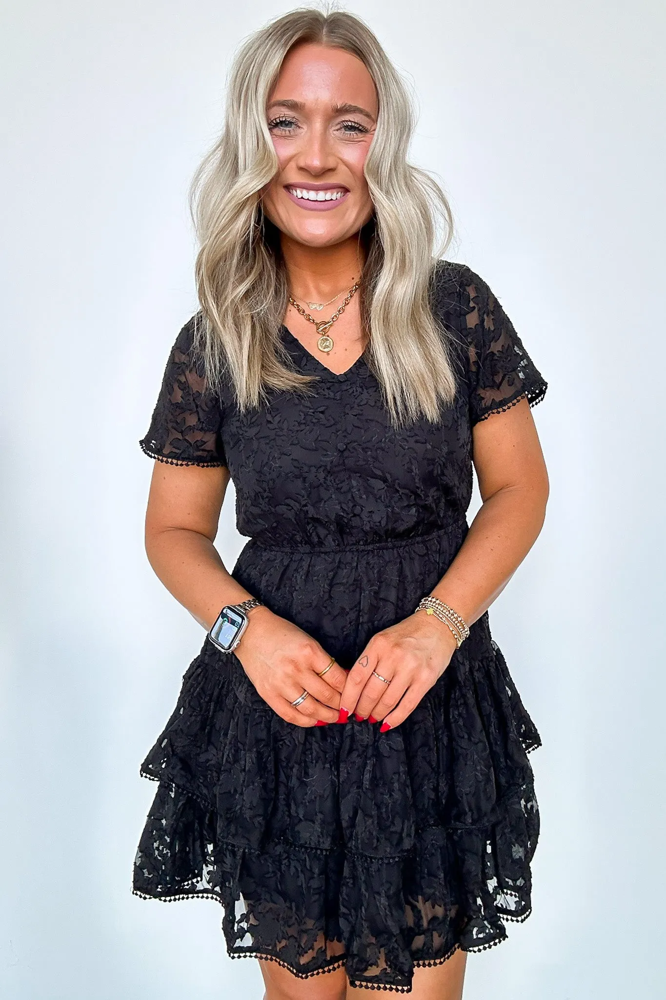 Gorgeous Excellence Lace Tiered Dress - FINAL SALE