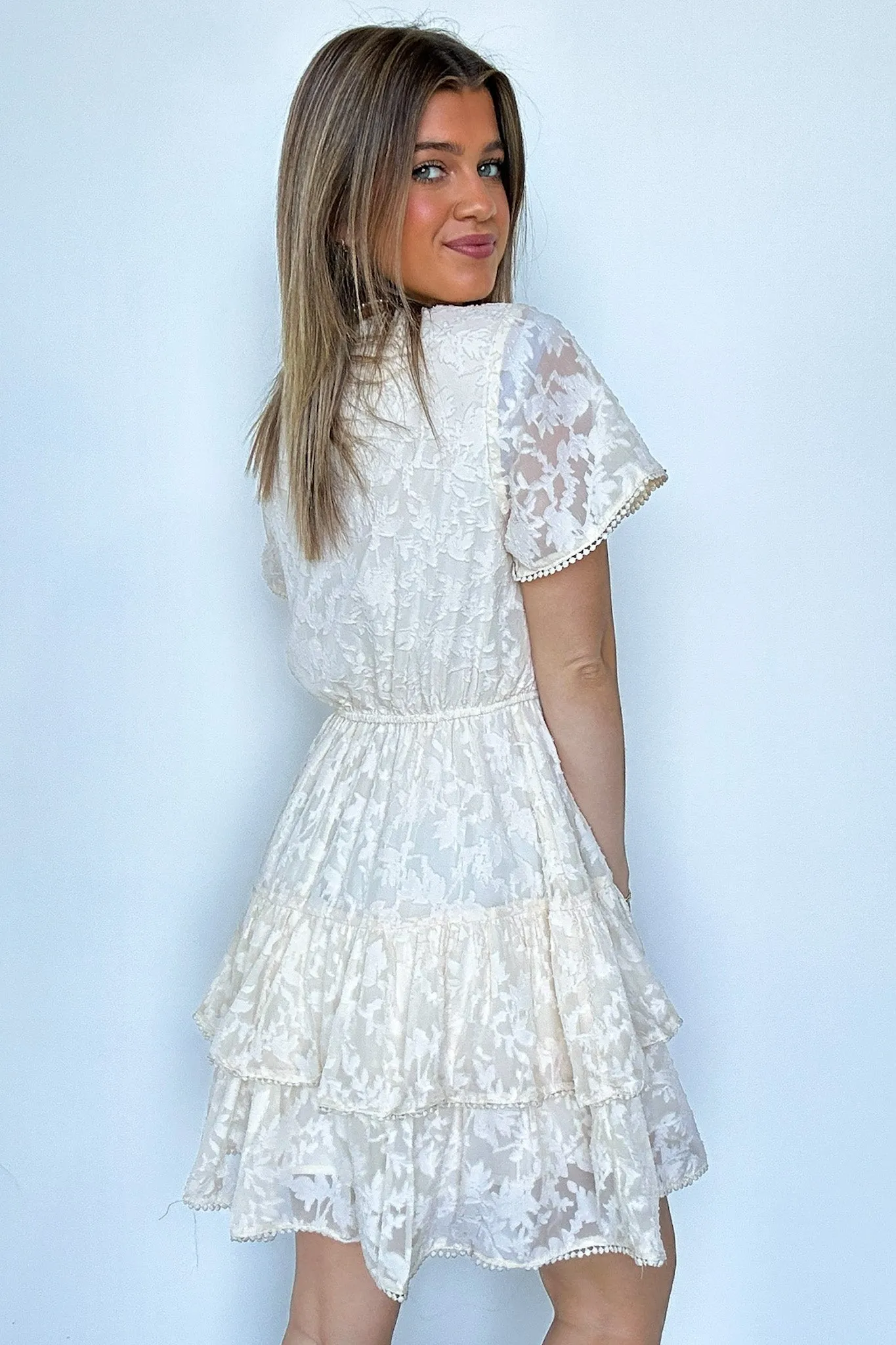 Gorgeous Excellence Lace Tiered Dress - FINAL SALE