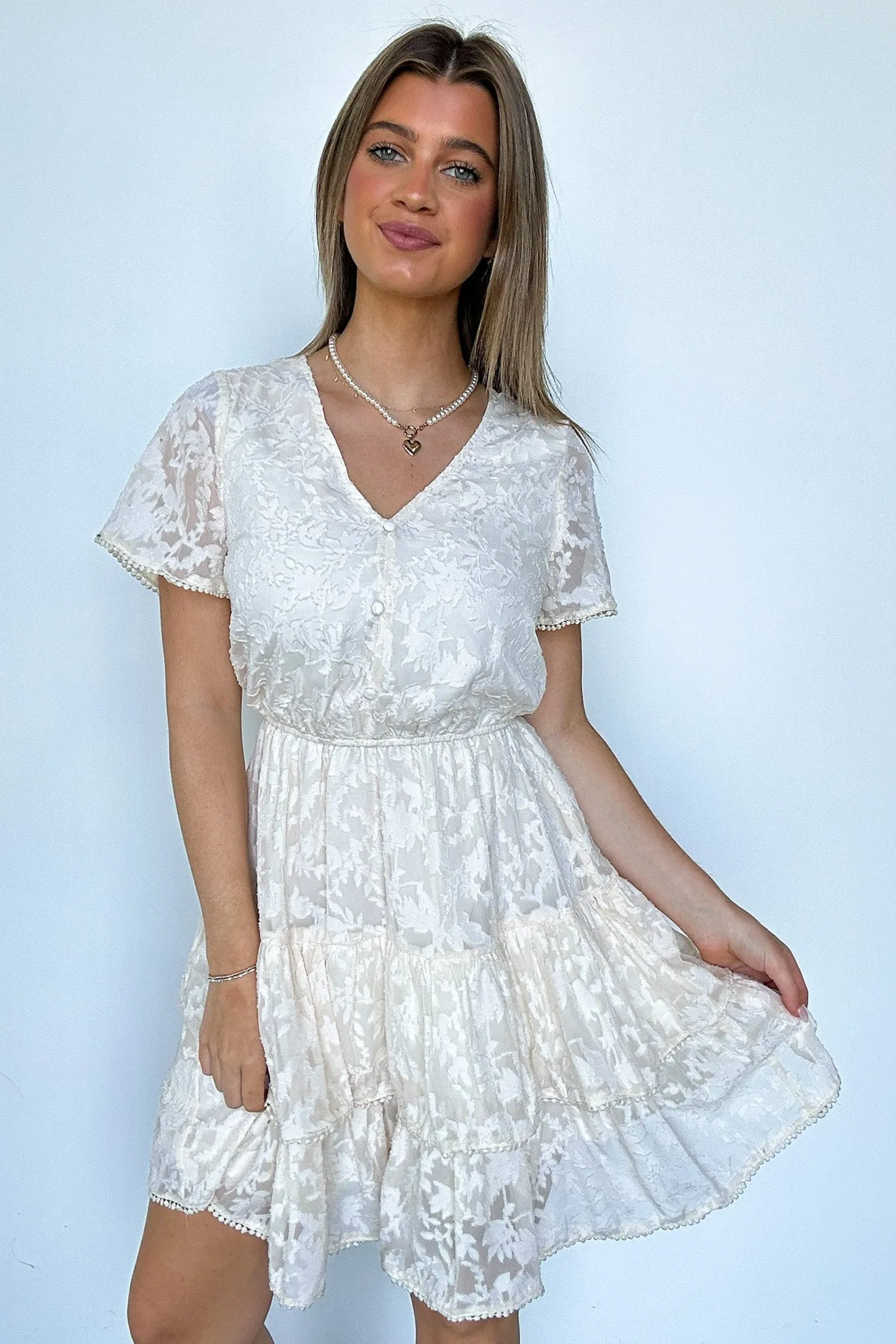 Gorgeous Excellence Lace Tiered Dress - FINAL SALE