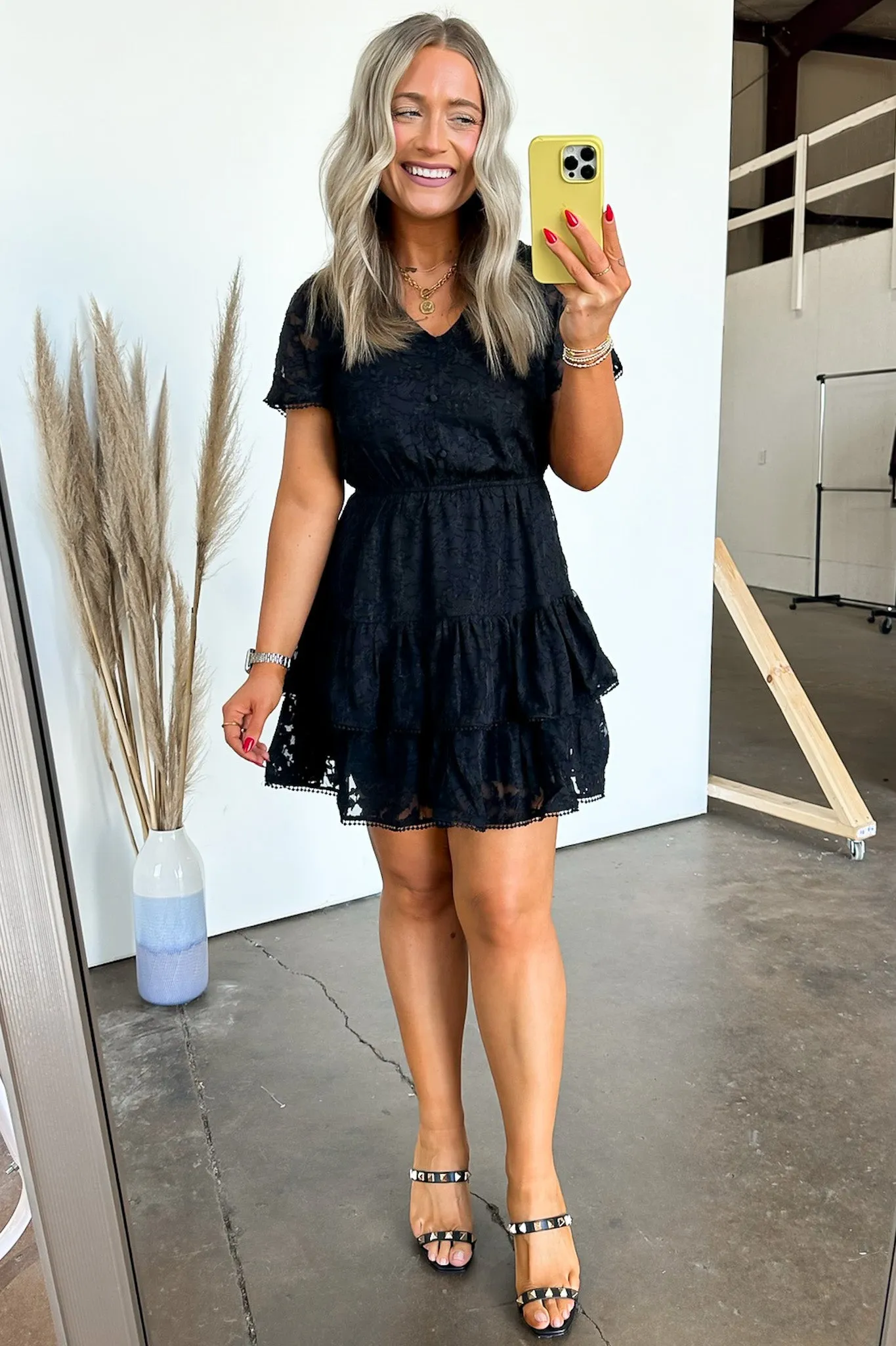 Gorgeous Excellence Lace Tiered Dress - FINAL SALE