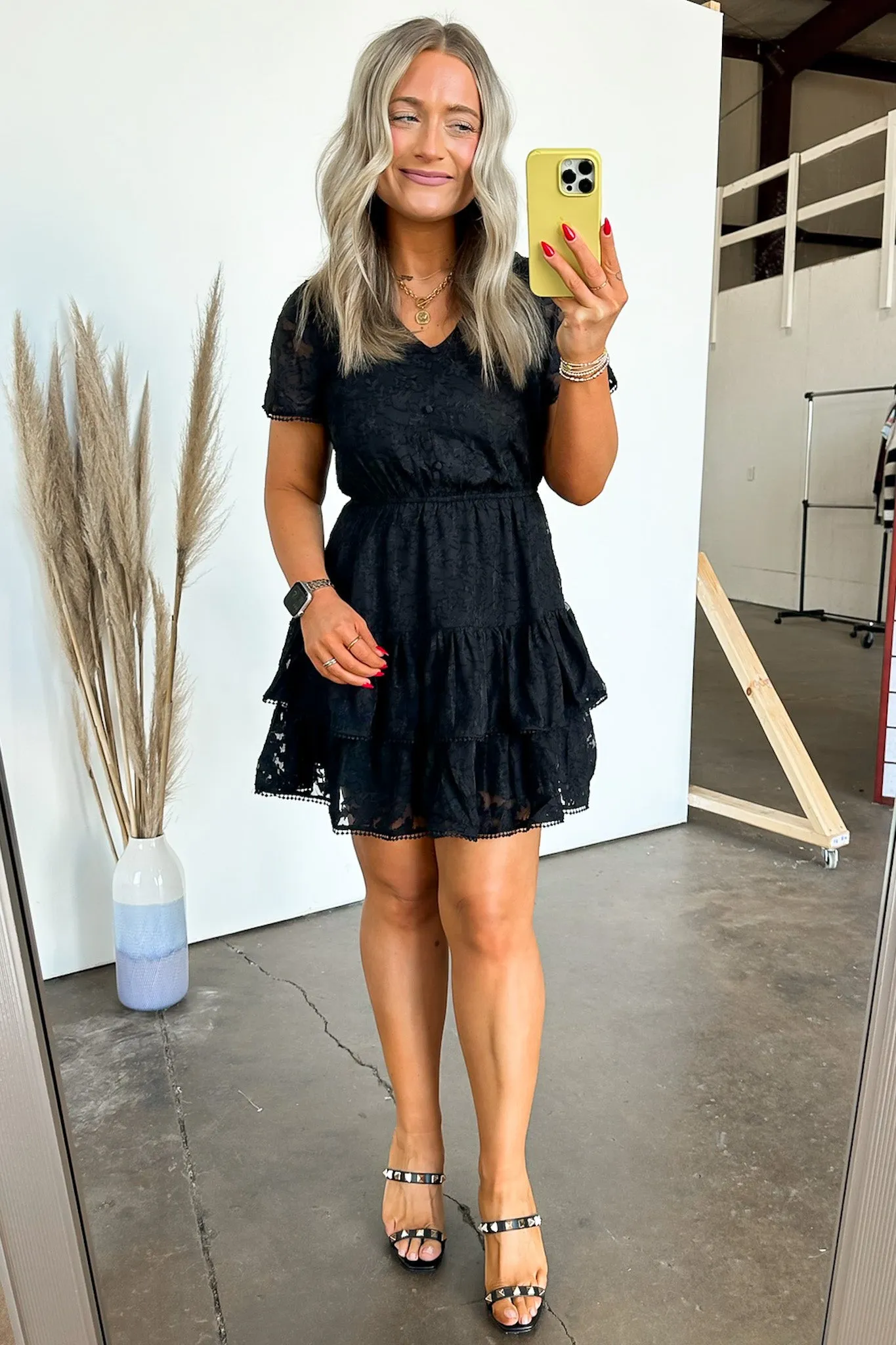 Gorgeous Excellence Lace Tiered Dress - FINAL SALE