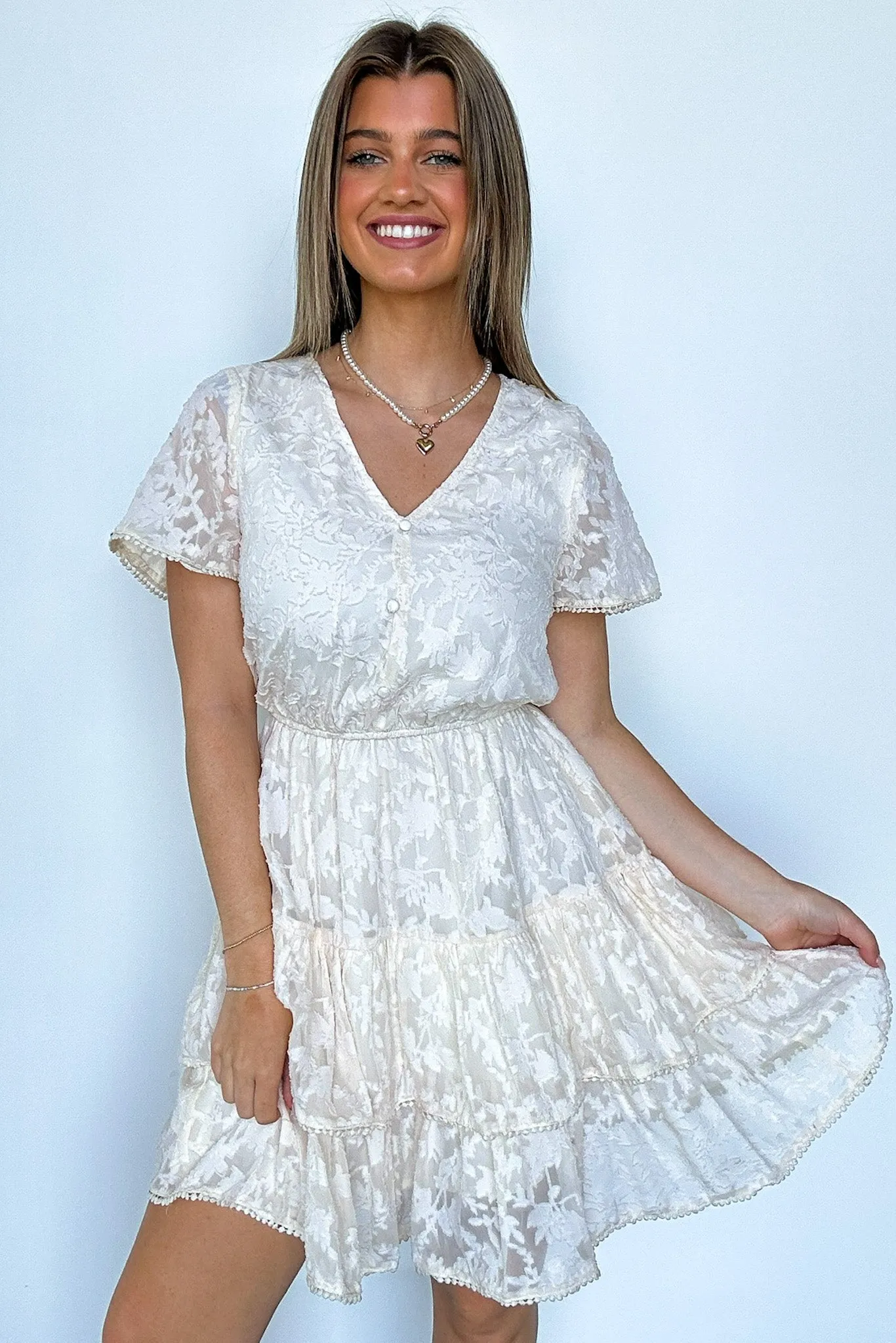 Gorgeous Excellence Lace Tiered Dress - FINAL SALE