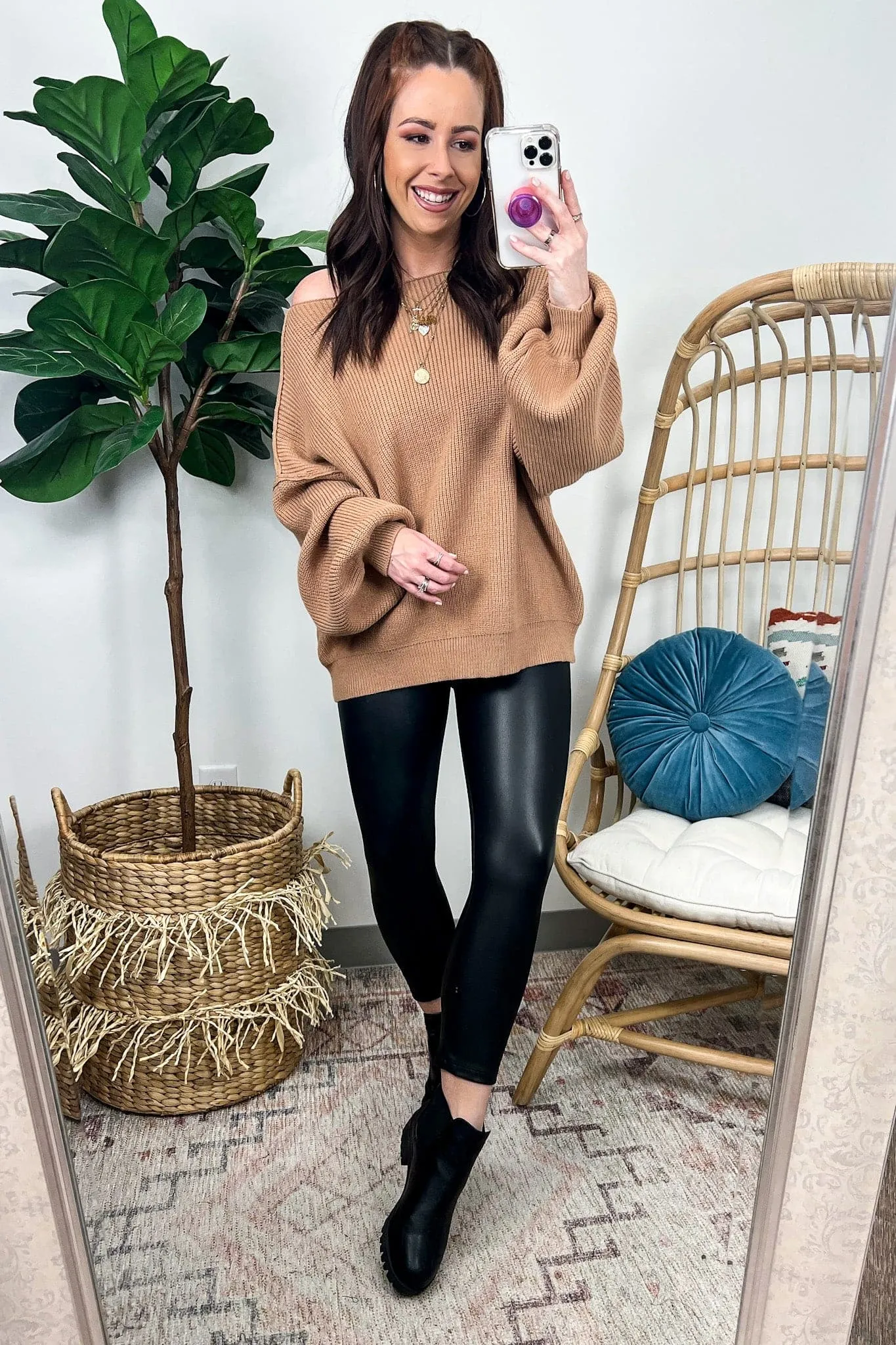 Gramm Boat Neck Ribbed Knit Sweater - FINAL SALE
