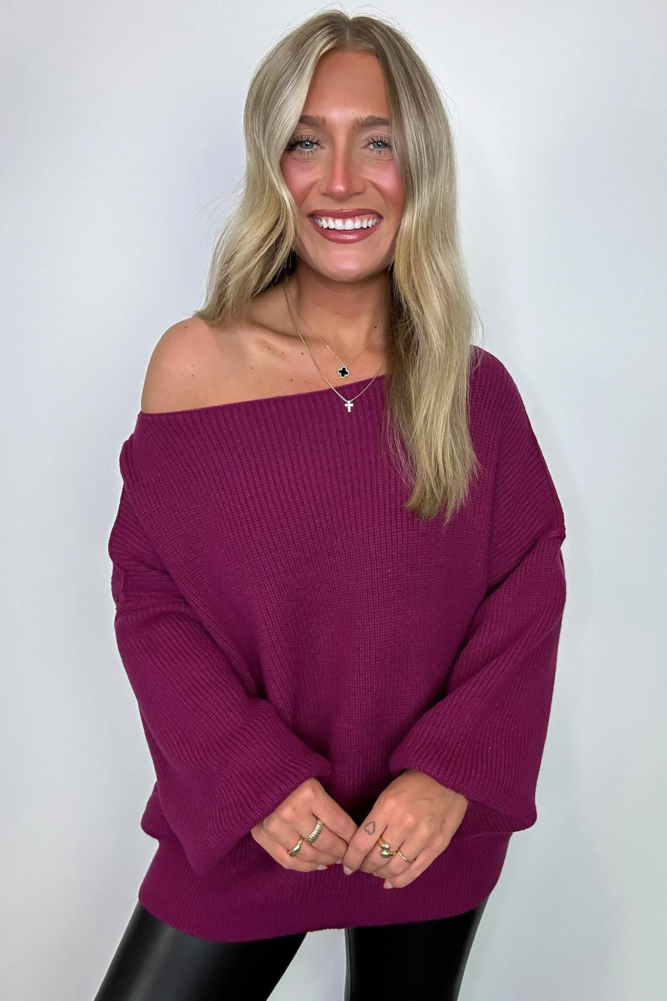 Gramm Boat Neck Ribbed Knit Sweater - FINAL SALE