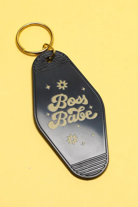 Graphic Vintage Motel Room Keychain