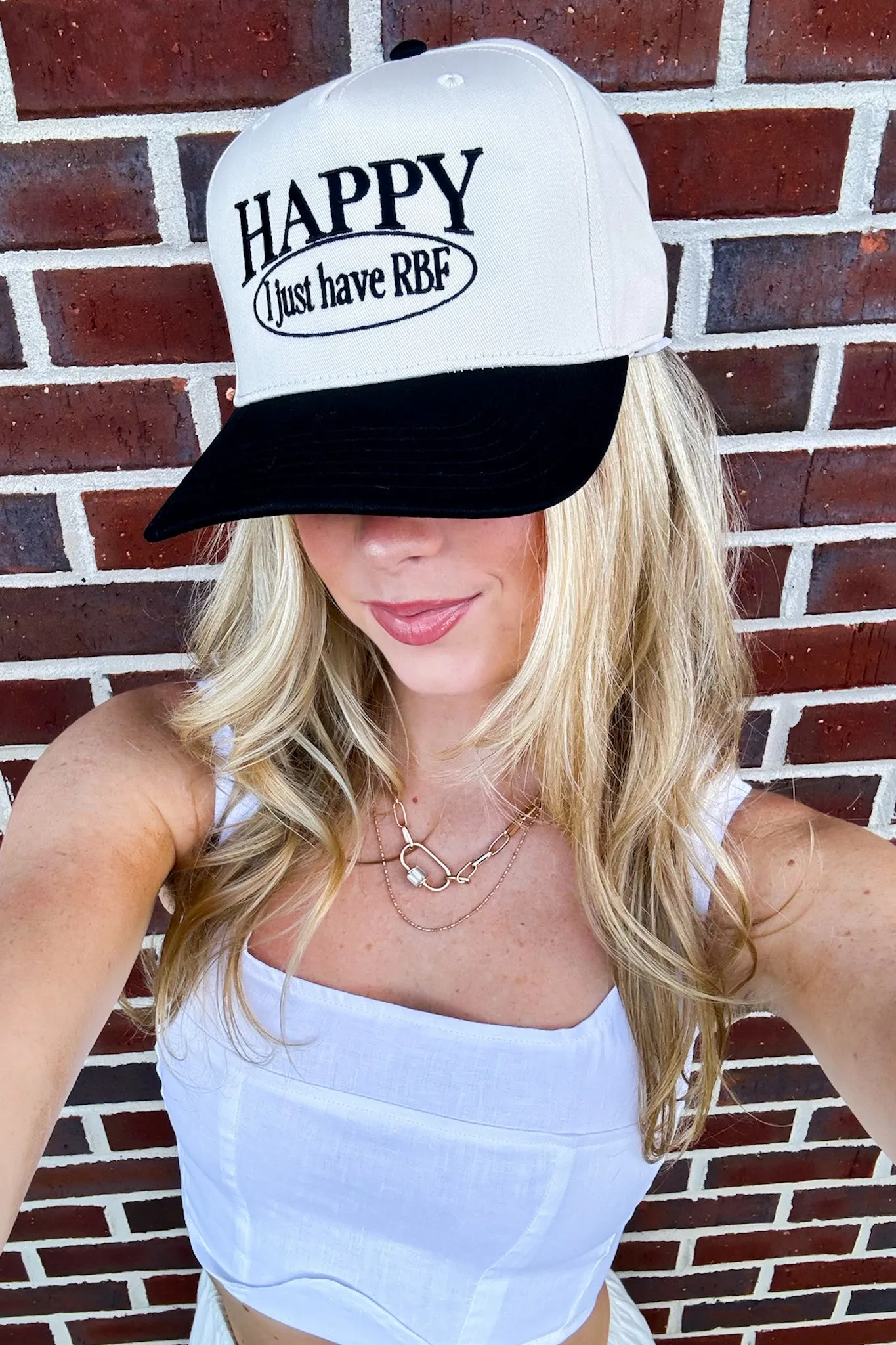 Happy I Just Have RBF Graphic Snapback Hat