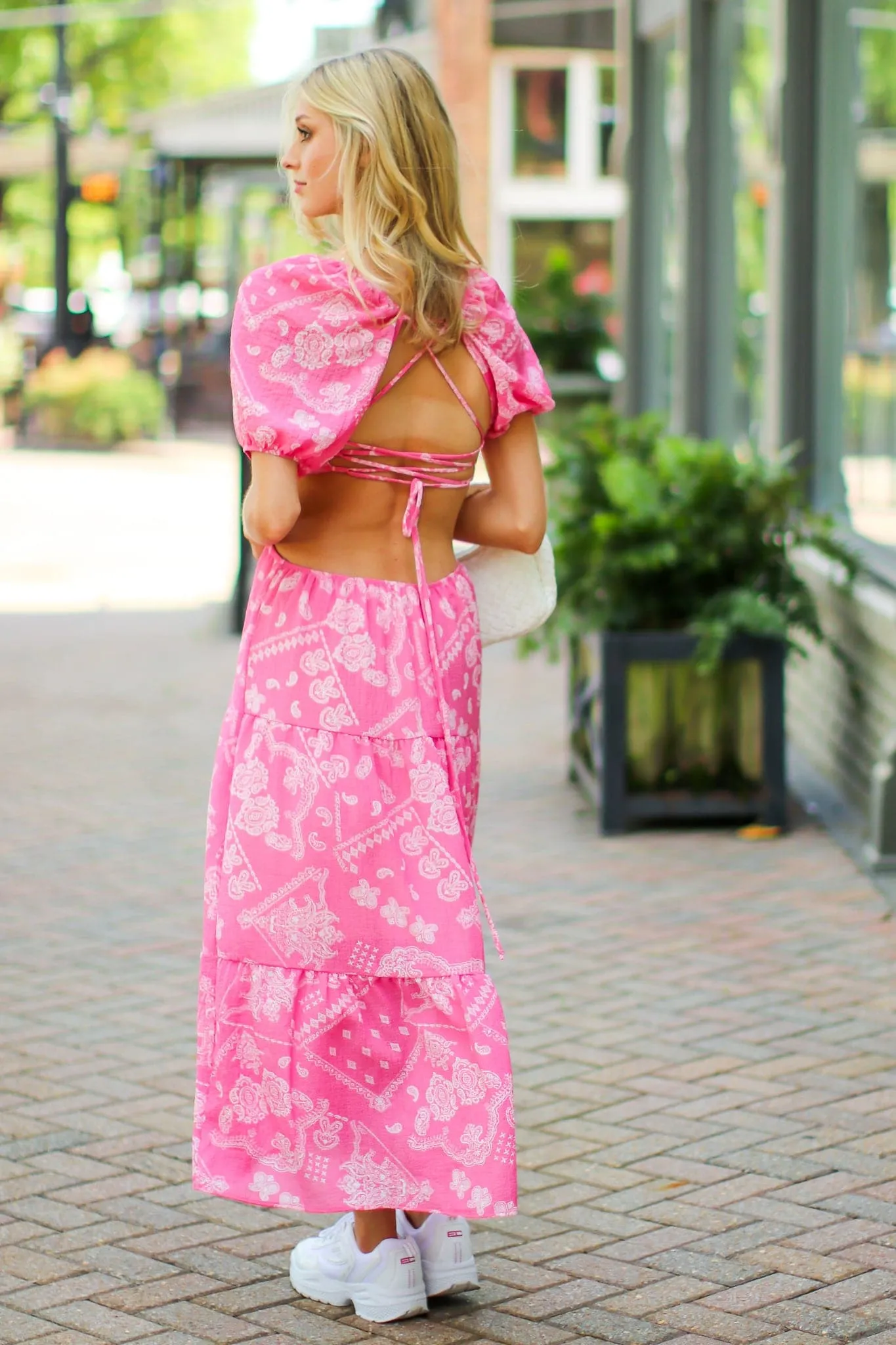 Happy Memories Paisley Cutout Maxi Dress - FINAL SALE