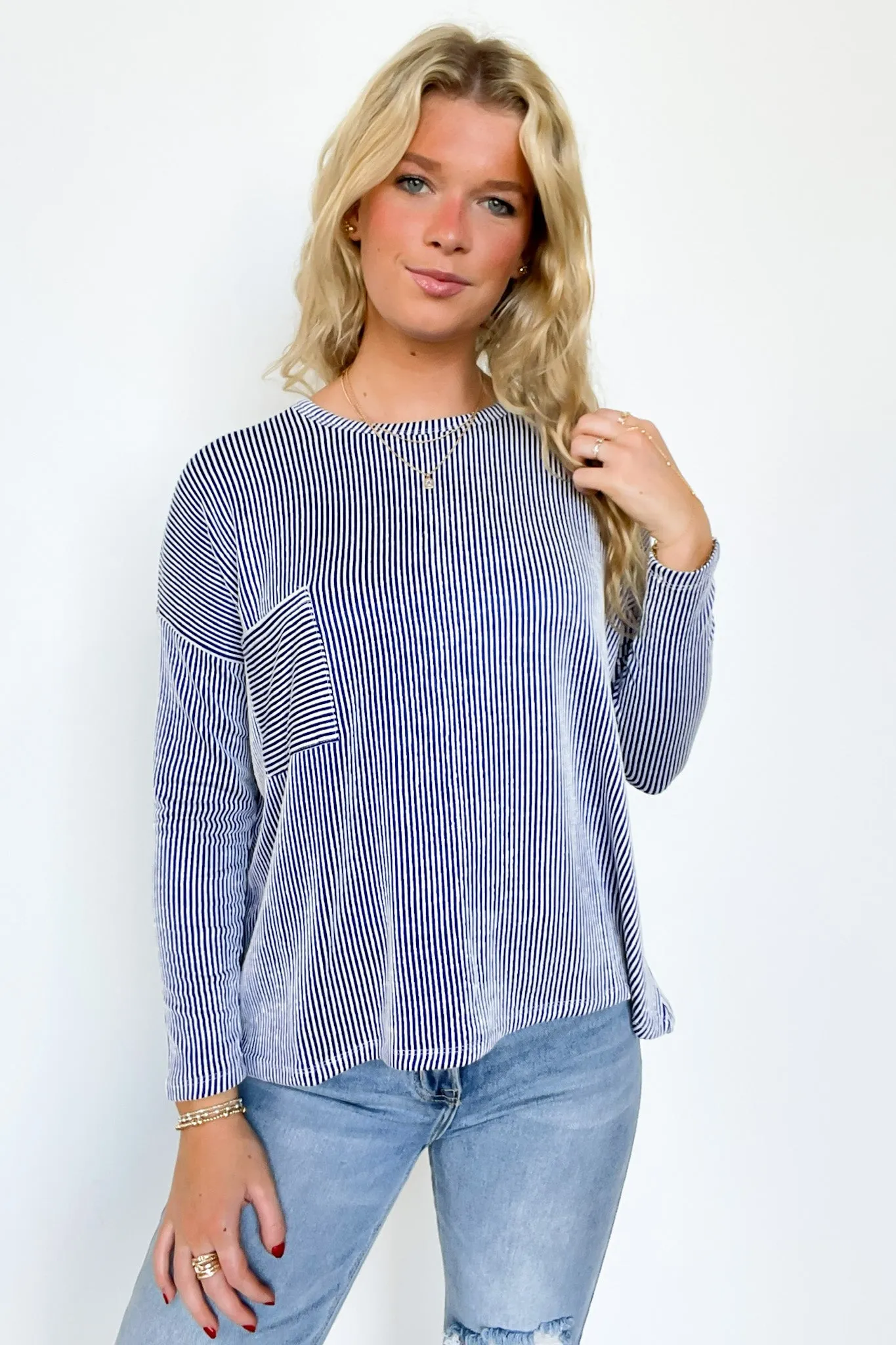 Harper Chill Ribbed Long Sleeve Top
