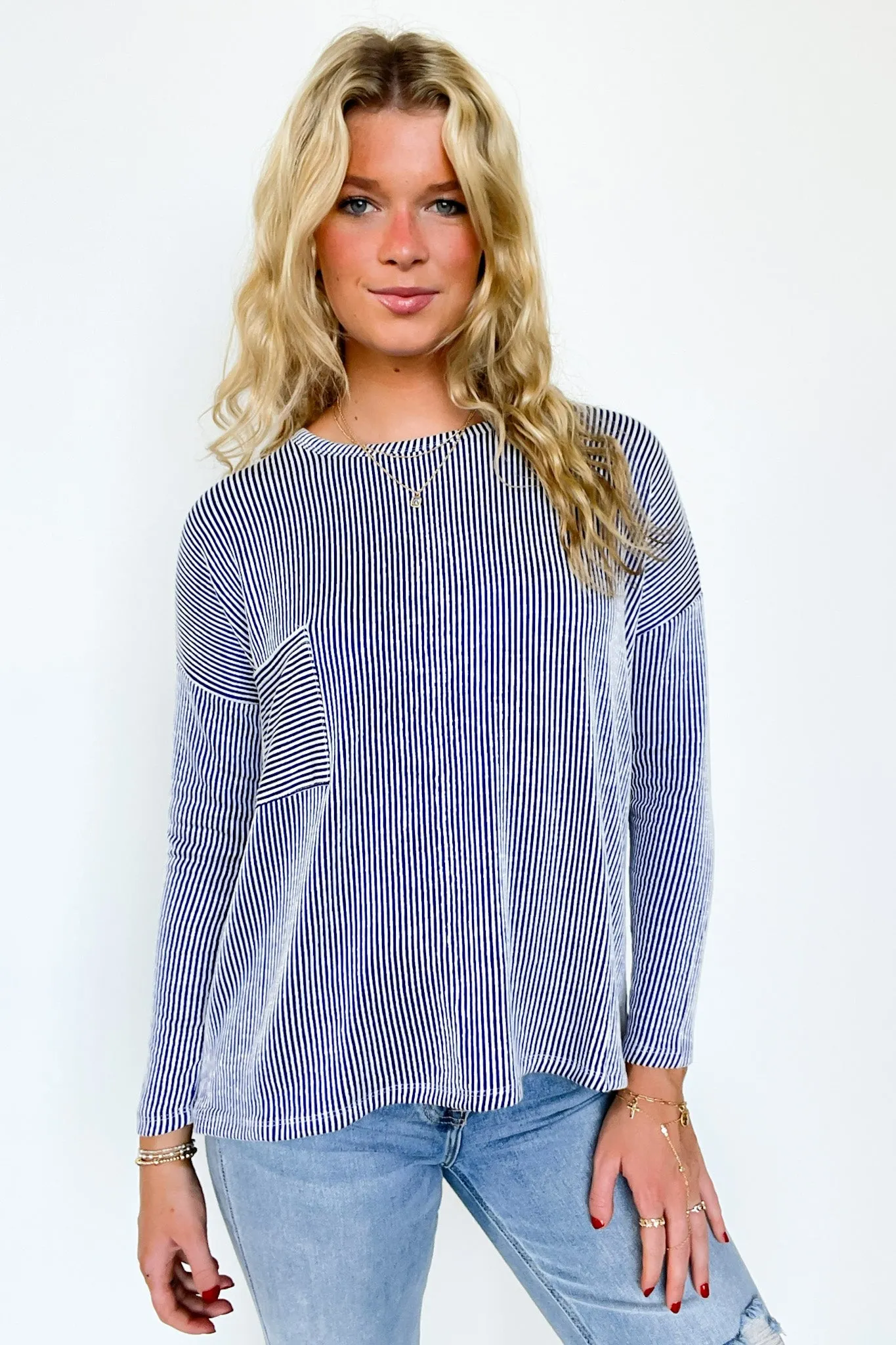 Harper Chill Ribbed Long Sleeve Top