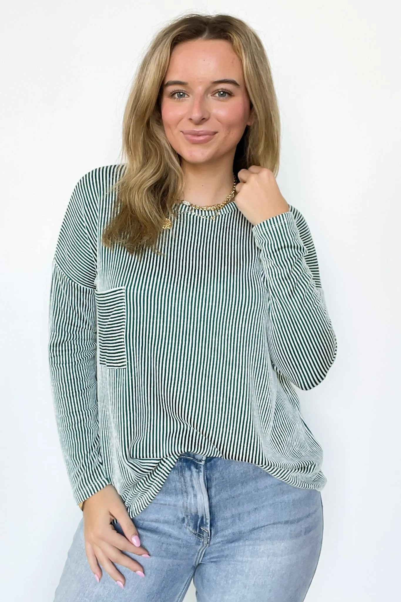 Harper Chill Ribbed Long Sleeve Top