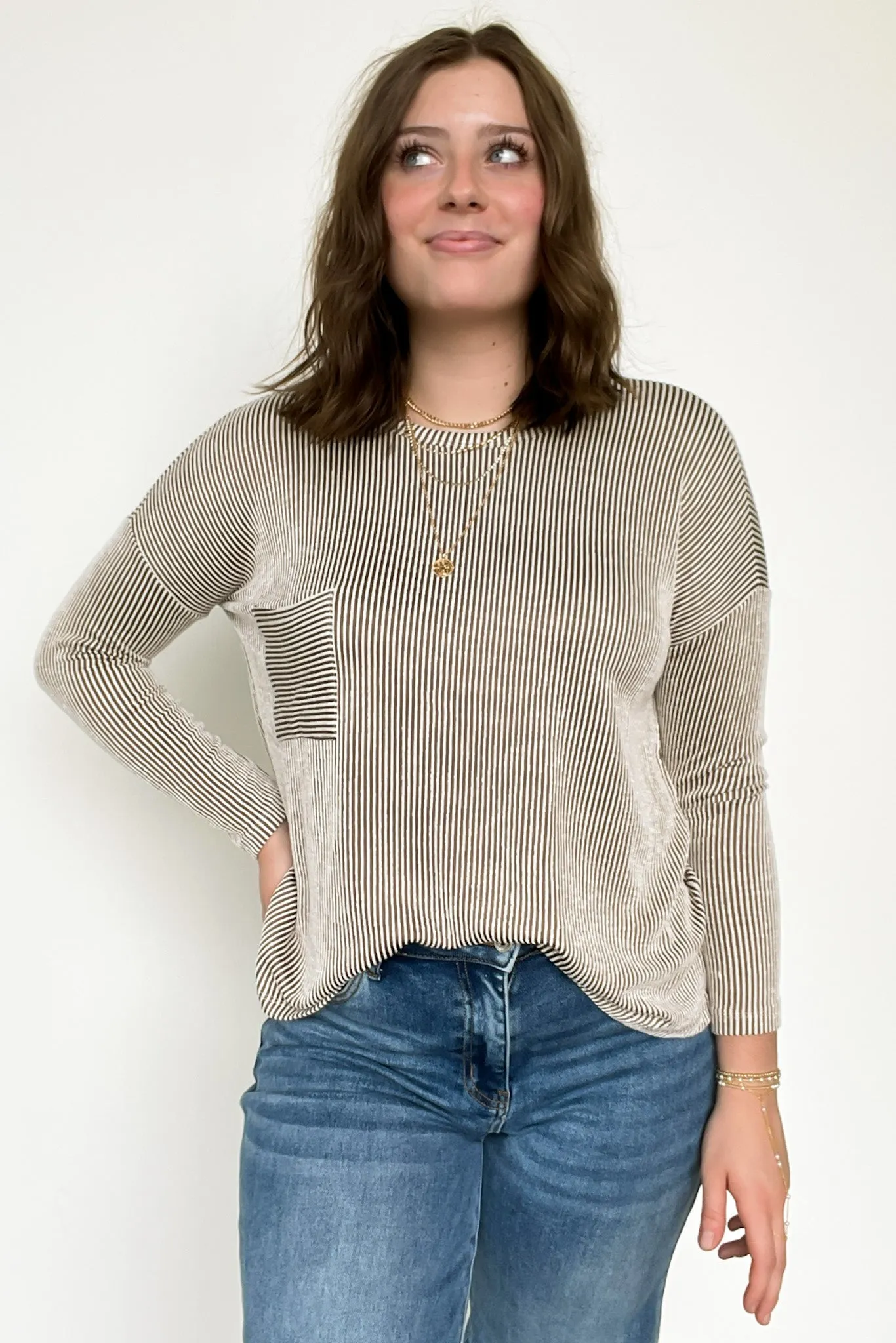 Harper Chill Ribbed Long Sleeve Top