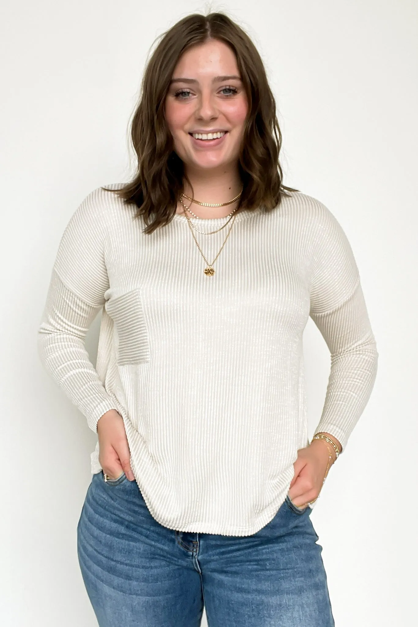 Harper Chill Ribbed Long Sleeve Top