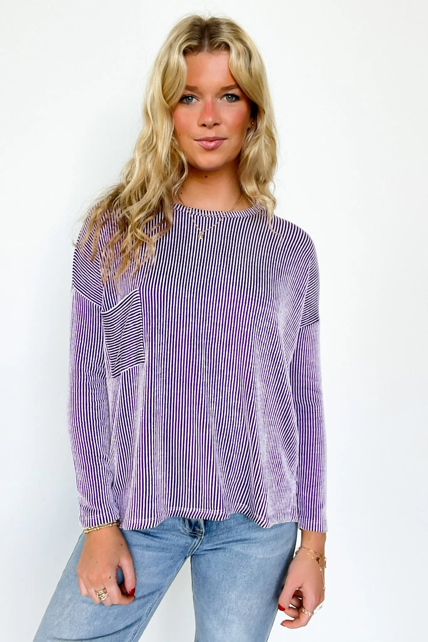 Harper Chill Ribbed Long Sleeve Top
