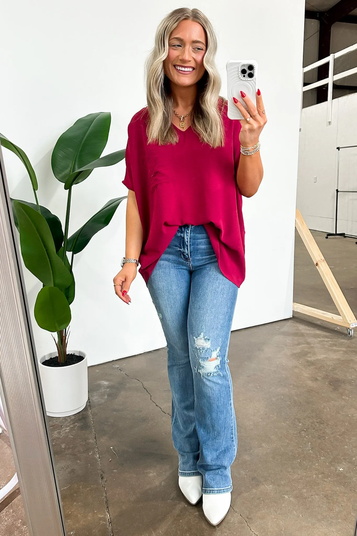 Have it Here V-Neck Pocket Top | BACK IN STOCK   NEW COLORS