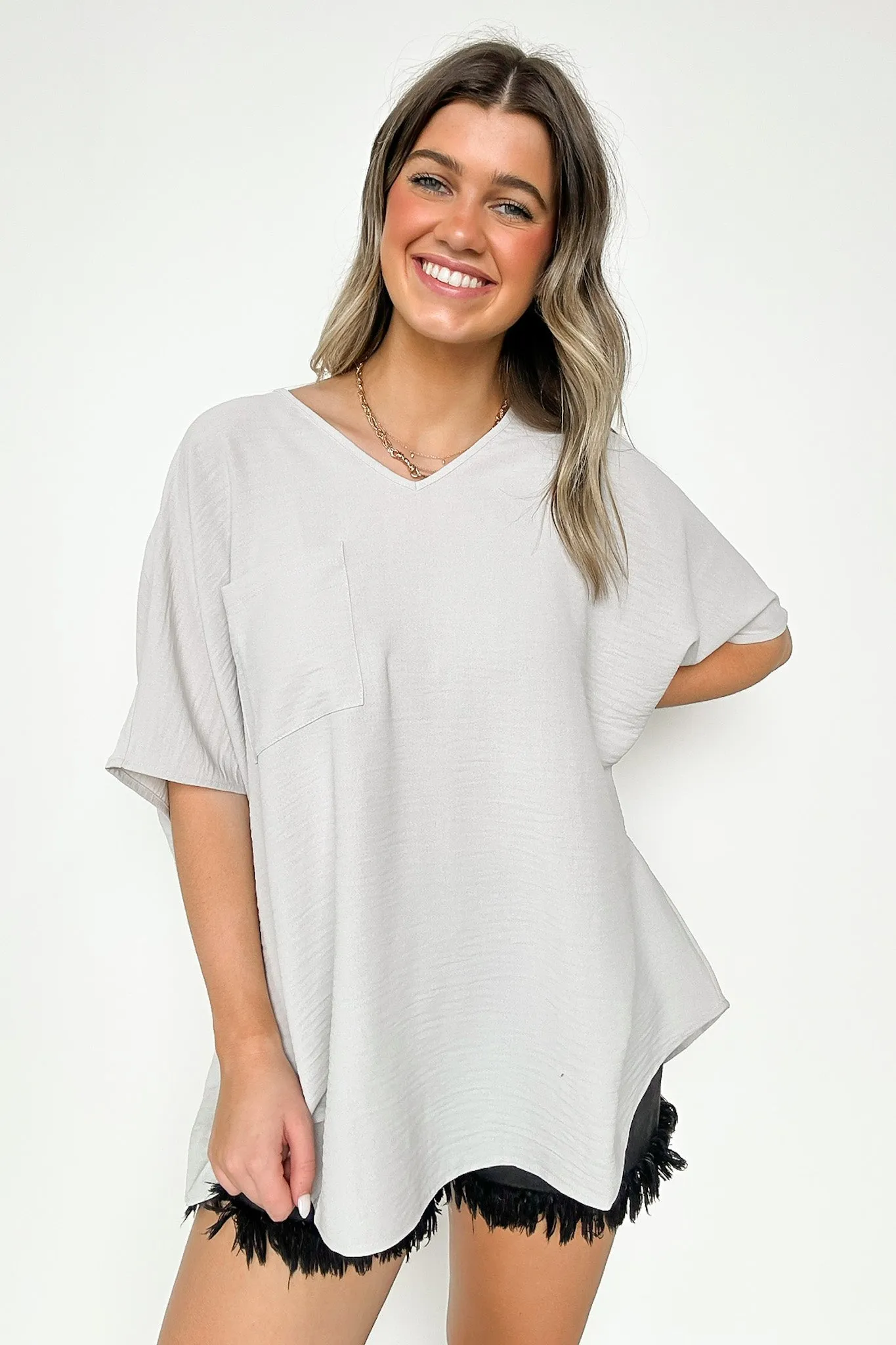 Have it Here V-Neck Pocket Top | BACK IN STOCK   NEW COLORS