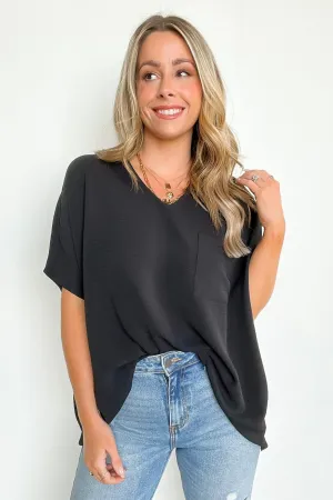 Have it Here V-Neck Pocket Top | BACK IN STOCK   NEW COLORS